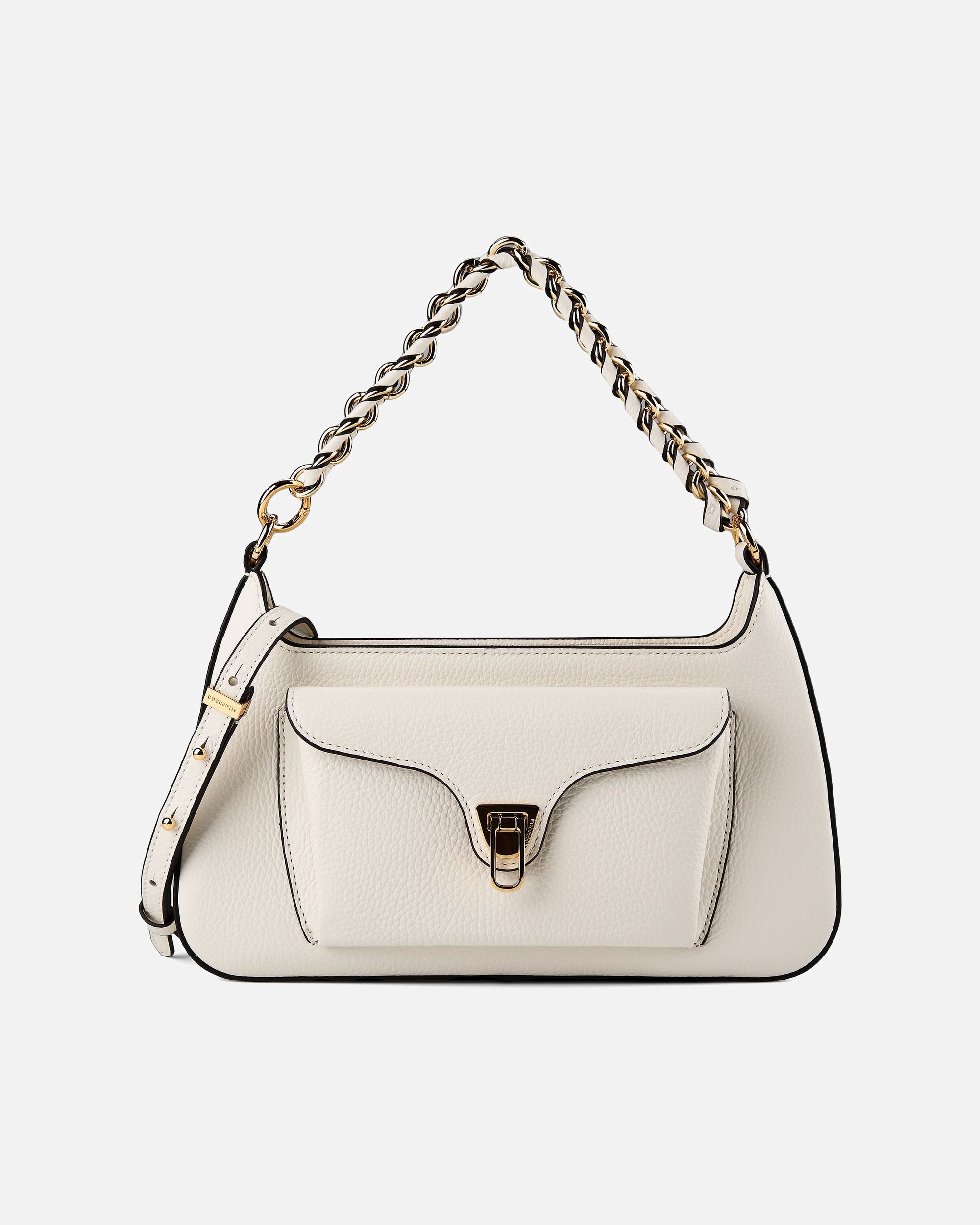 Clutch für Weiblich Coccinelle Beat Schultertasche pearl