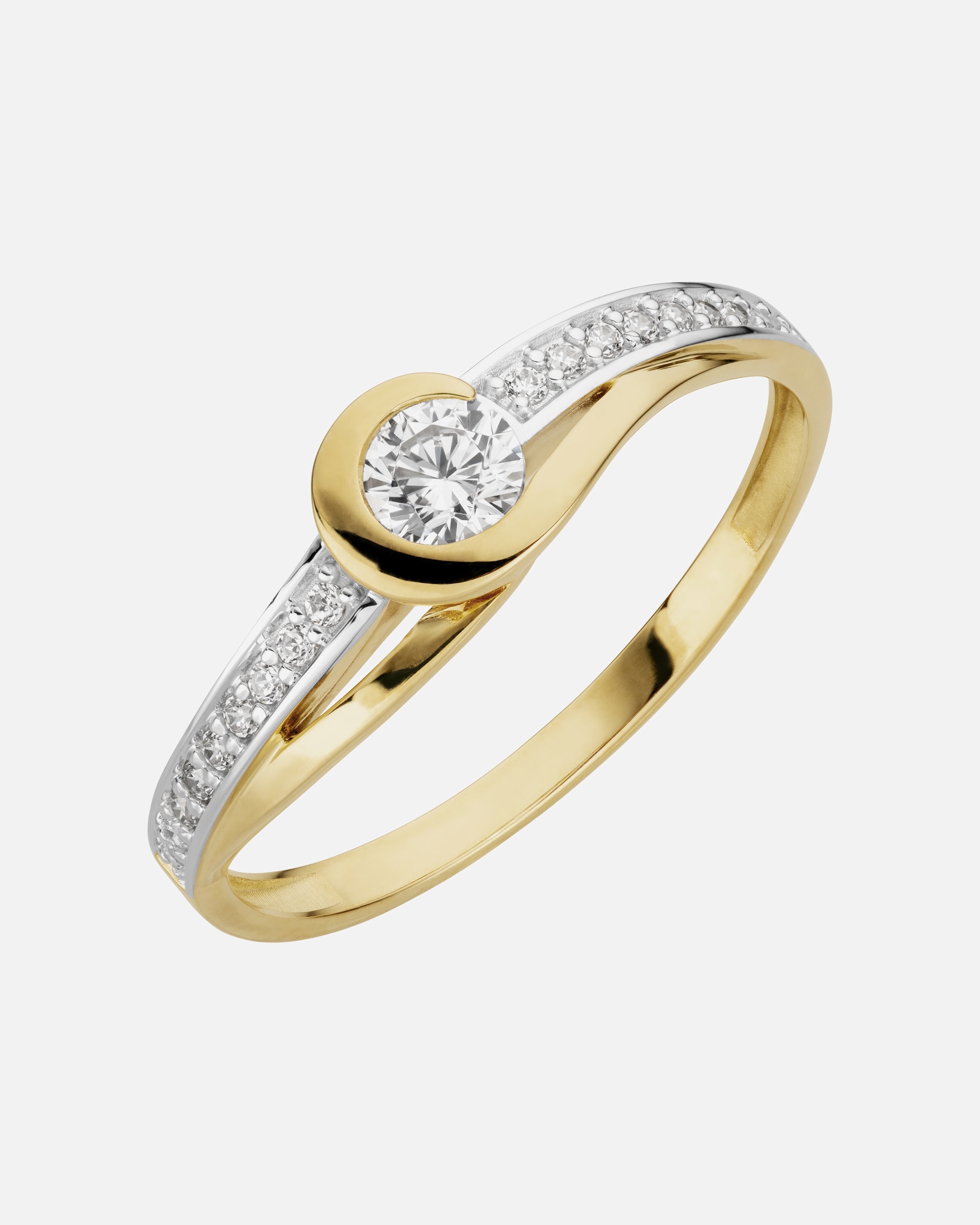 Ring für Weiblich Orolino Ring 333/- Gold Zirkonia weiß 056 (17,8)