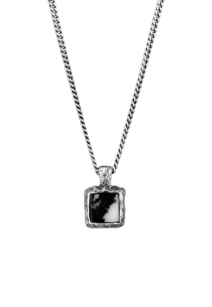 Haze & Glory Day and Night - Quarz Edelstein Anhänger 925 Silber 55 Herren