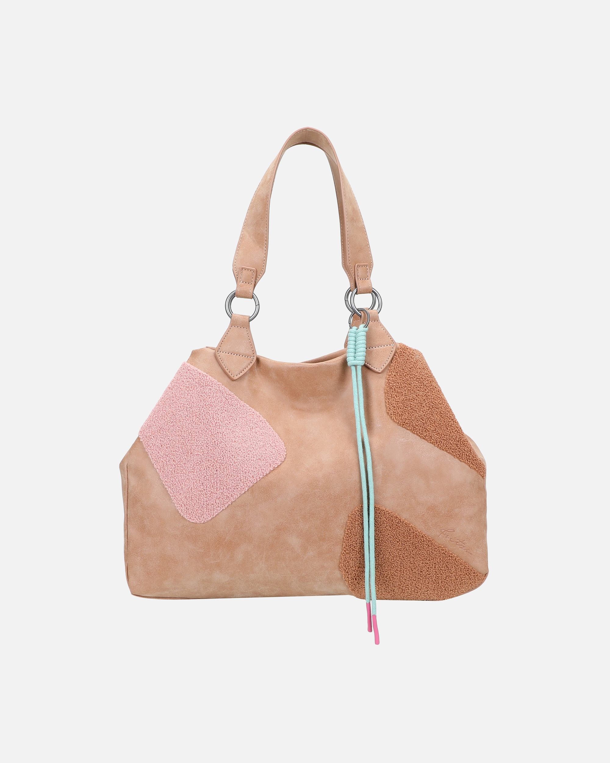 Tasche für Weiblich Fritzi aus Preußen Shopper Izzy Medium Limited Happy mit moderner und weicher Flockung braun