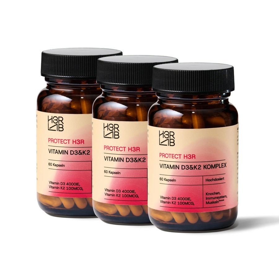 H3R LAB Vitamin D3 4000 & K2 Komplex 3er Set 273 g Damen
