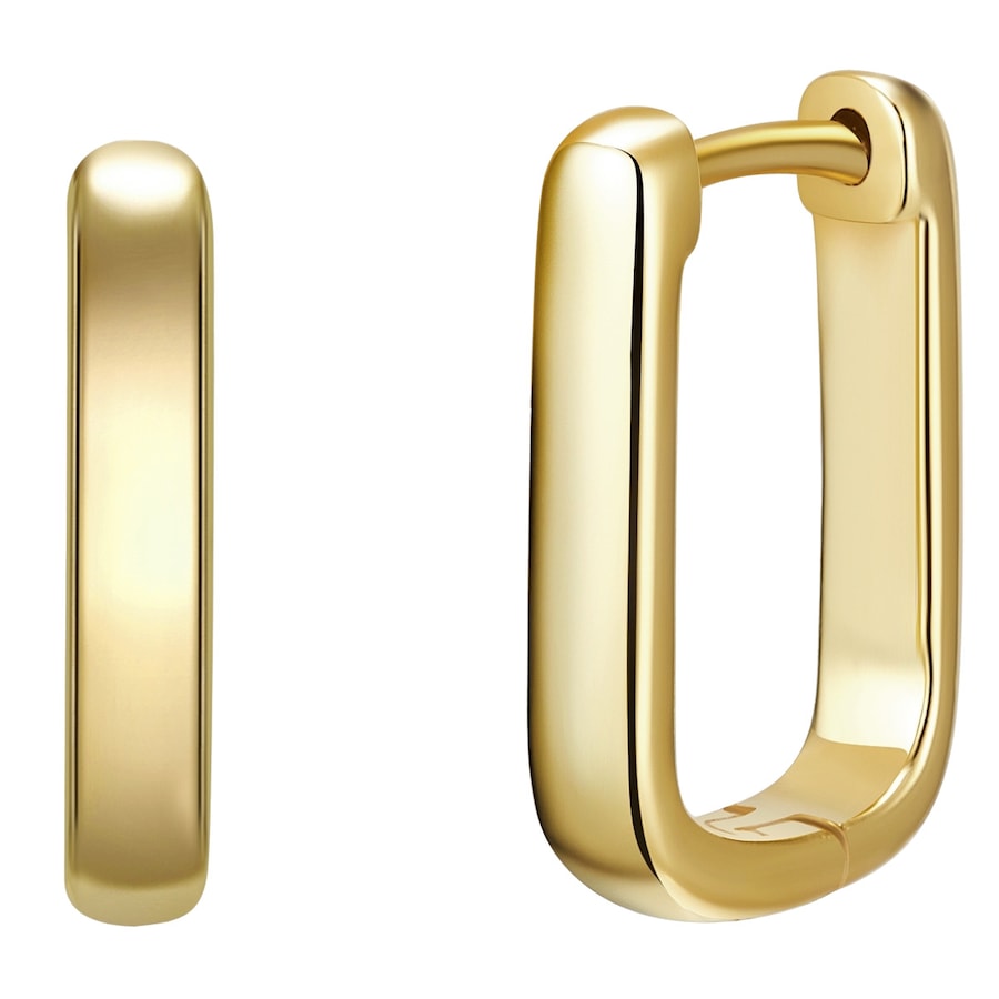 Glanzstücke München Creolen aus Sterling Silber in gelbgold 14,4 mm Damen