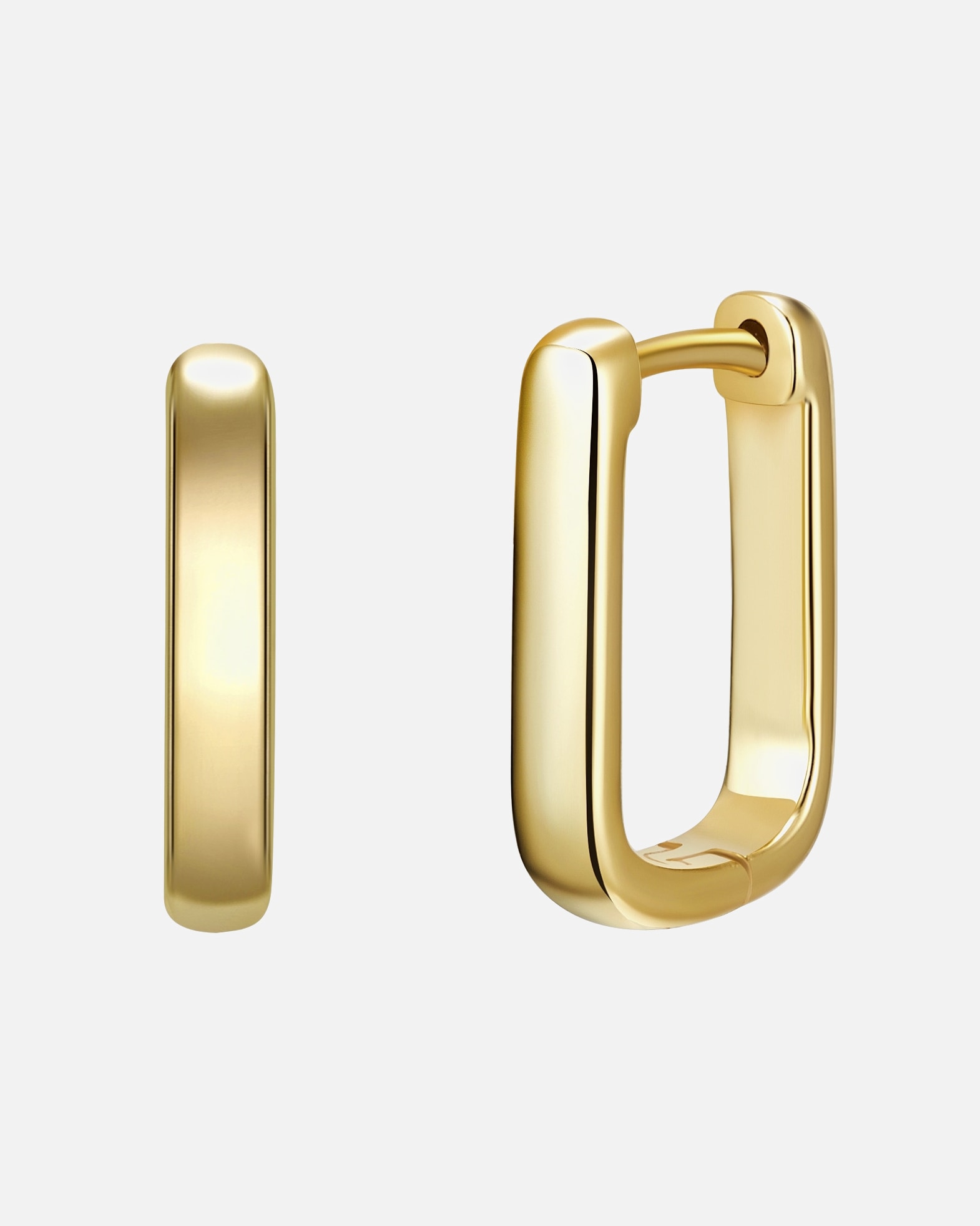 Creolen für Weiblich Lulu & Jane Creolen aus Messing in Gelbgold 13,8 mm