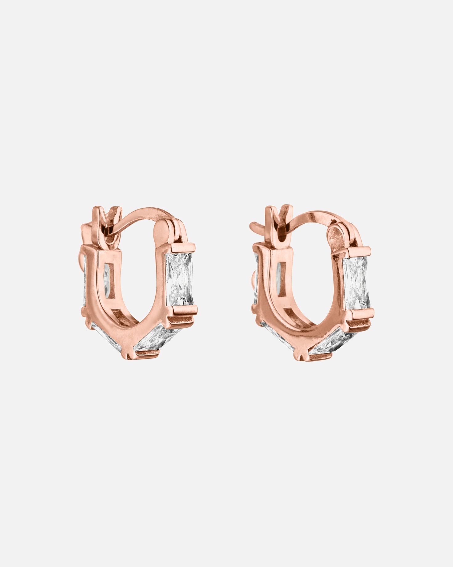 Ohrringe für Weiblich Purelei Laula Creolen 925 Sterling Silber Rosegold