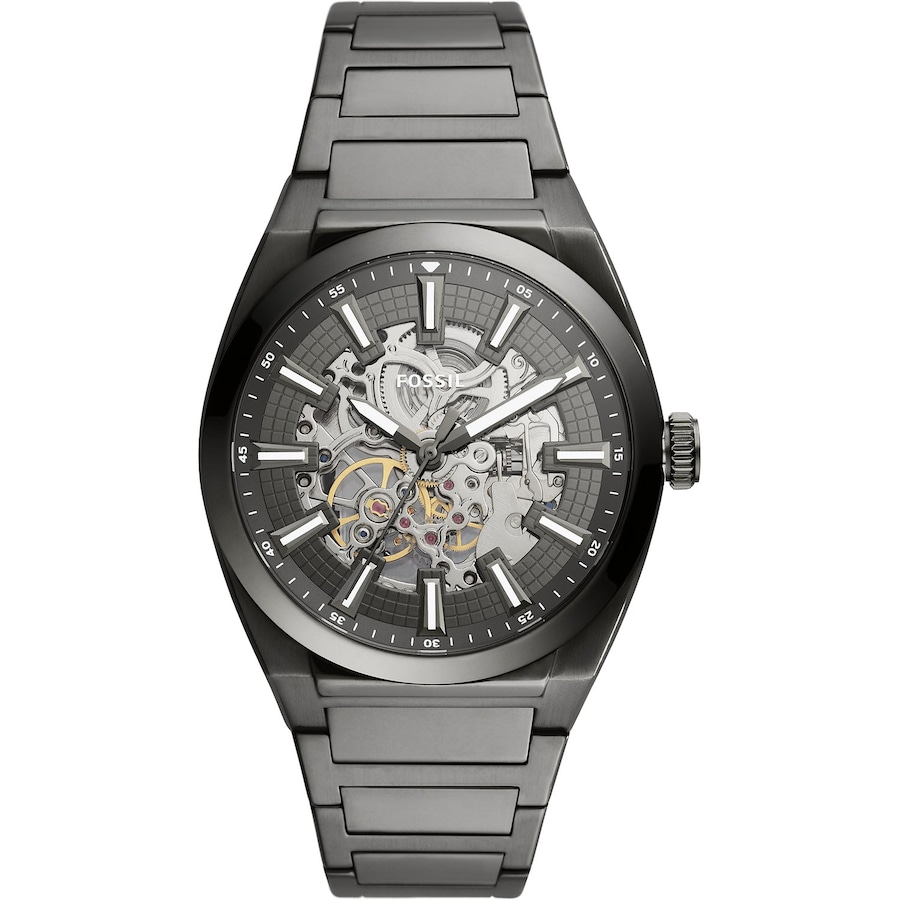 Fossil Herrenuhr Edelstahl One Size Herren