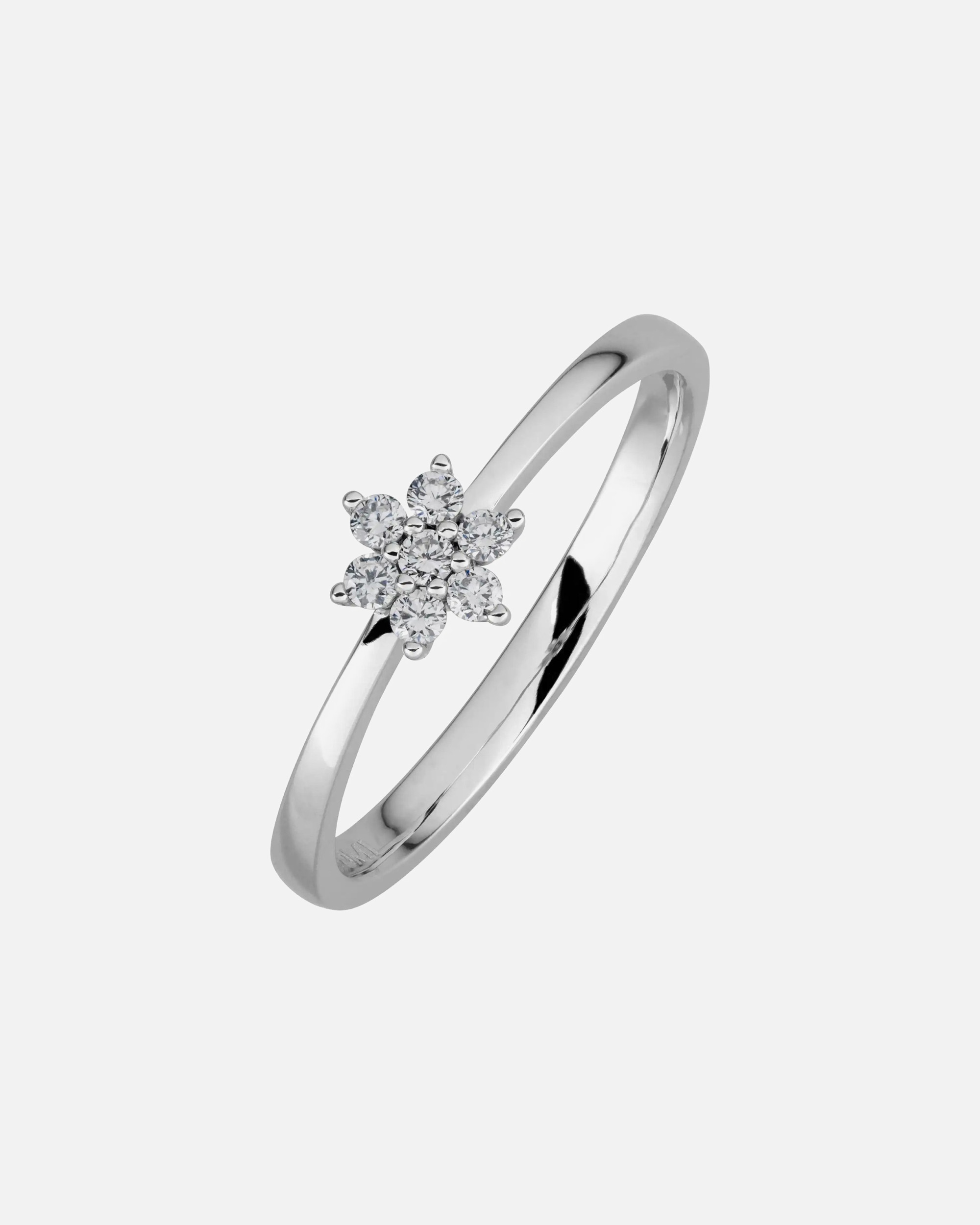 Ring für Weiblich Lyomi Default Brand Line Ring 585/- Gold Diamant Lab Grown weiß 0,13ct. 052 (16,6)