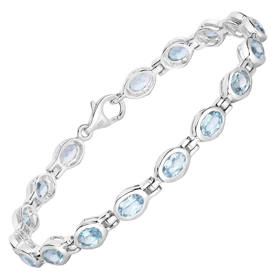 Rafaela Donata Armband Sterling Silber Granat in Blue Damen