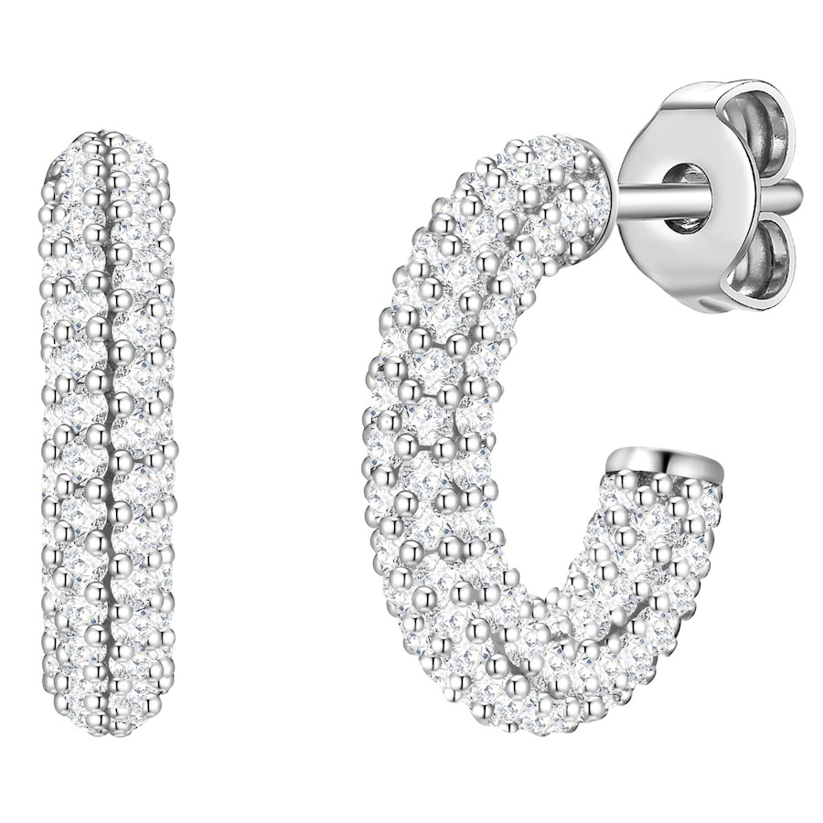 Glanzstücke München Creolen Sterling Silber Zirkonia in 15,6 mm Damen