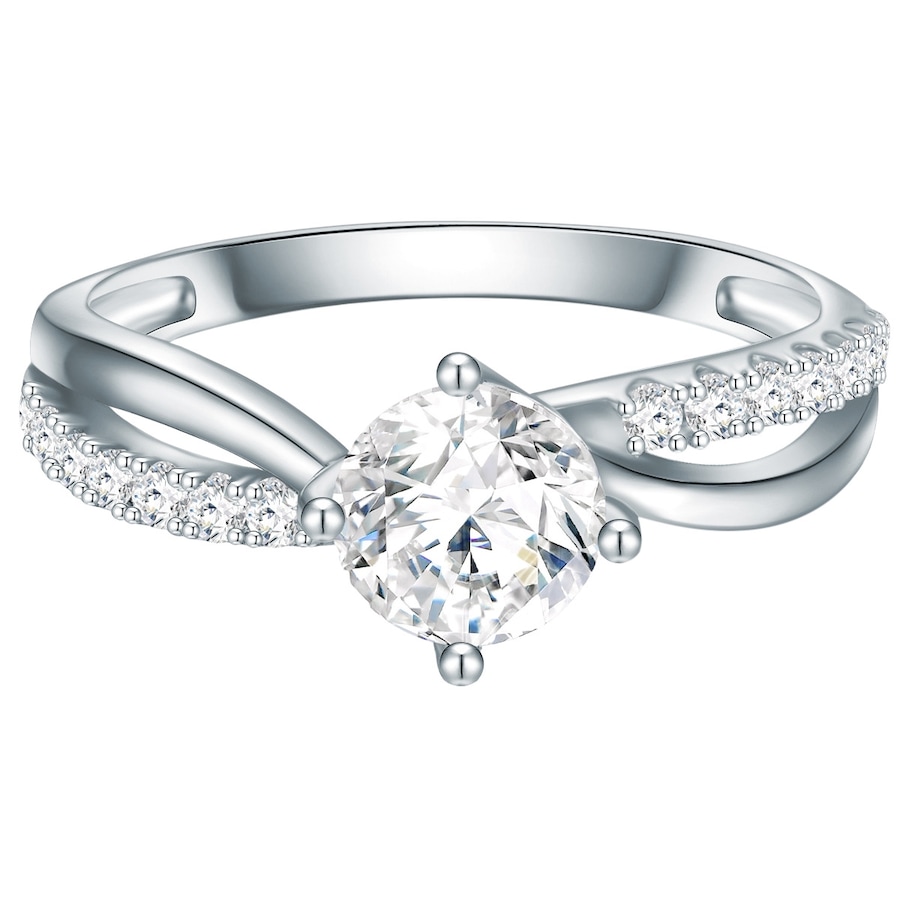 Trilani Ring aus Sterling Silber in silber mit Zirkonia 60 Damen