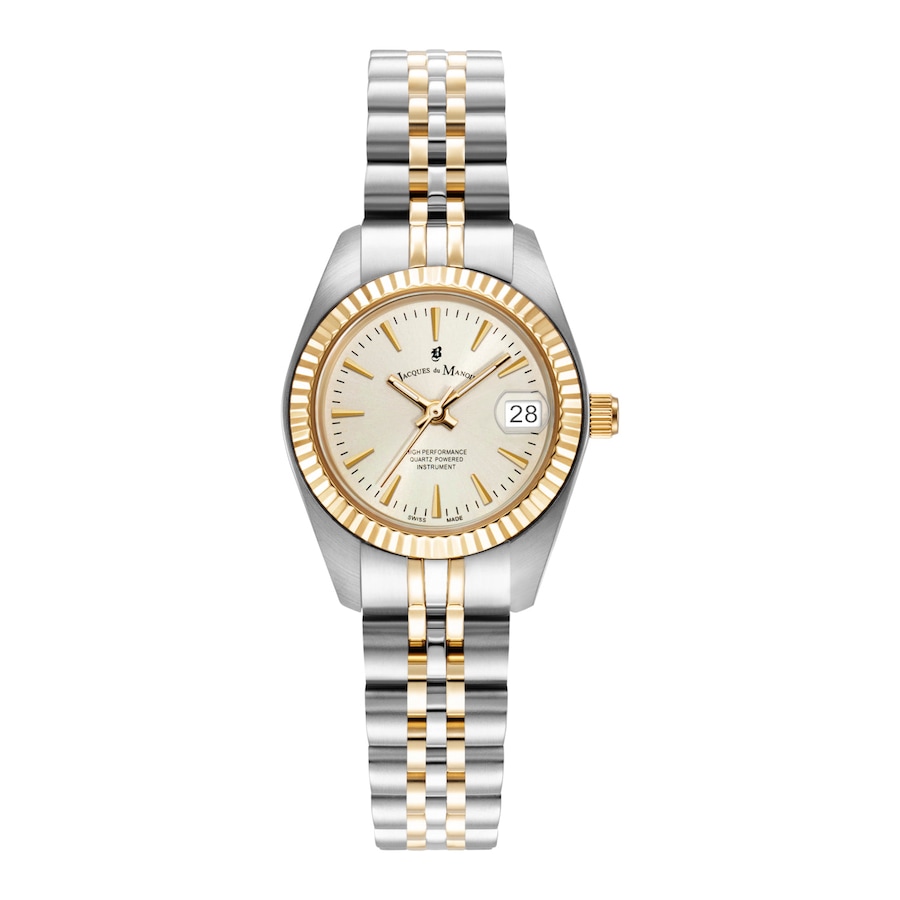 Jacques du Manoir Inspiration Classic damen Uhr Gold/Silber JWL02102 Gold, Silber Weiss Damen