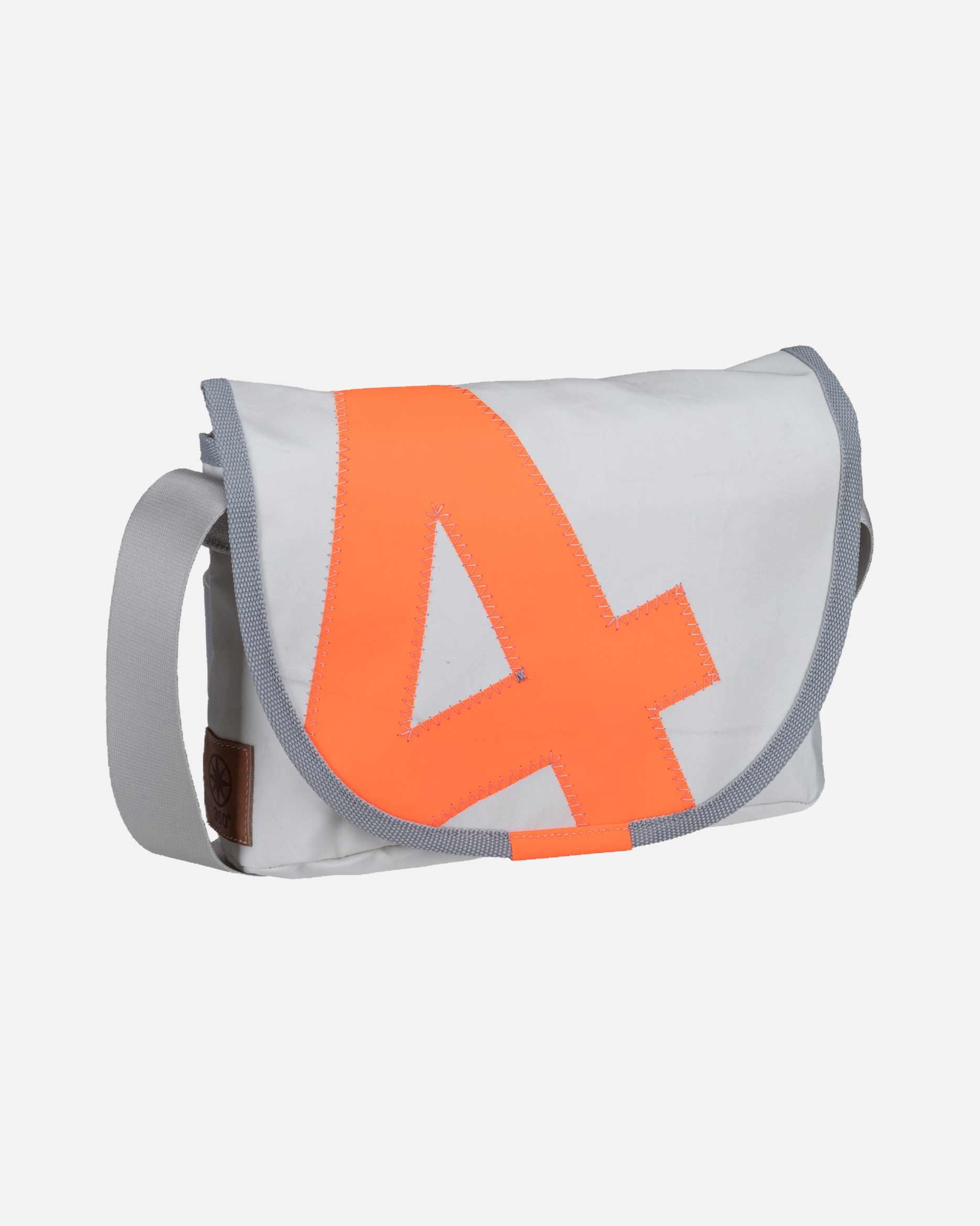 Umhängetasche für Weiblich 360Grad Umhängetasche Perle Weiss/Sand/Zahl Orange