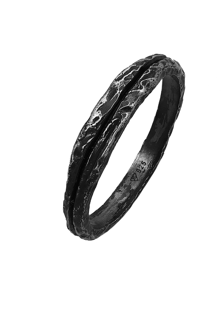 Haze & Glory Bandring - Slider Oxid Finish 925 Silber 64 Herren