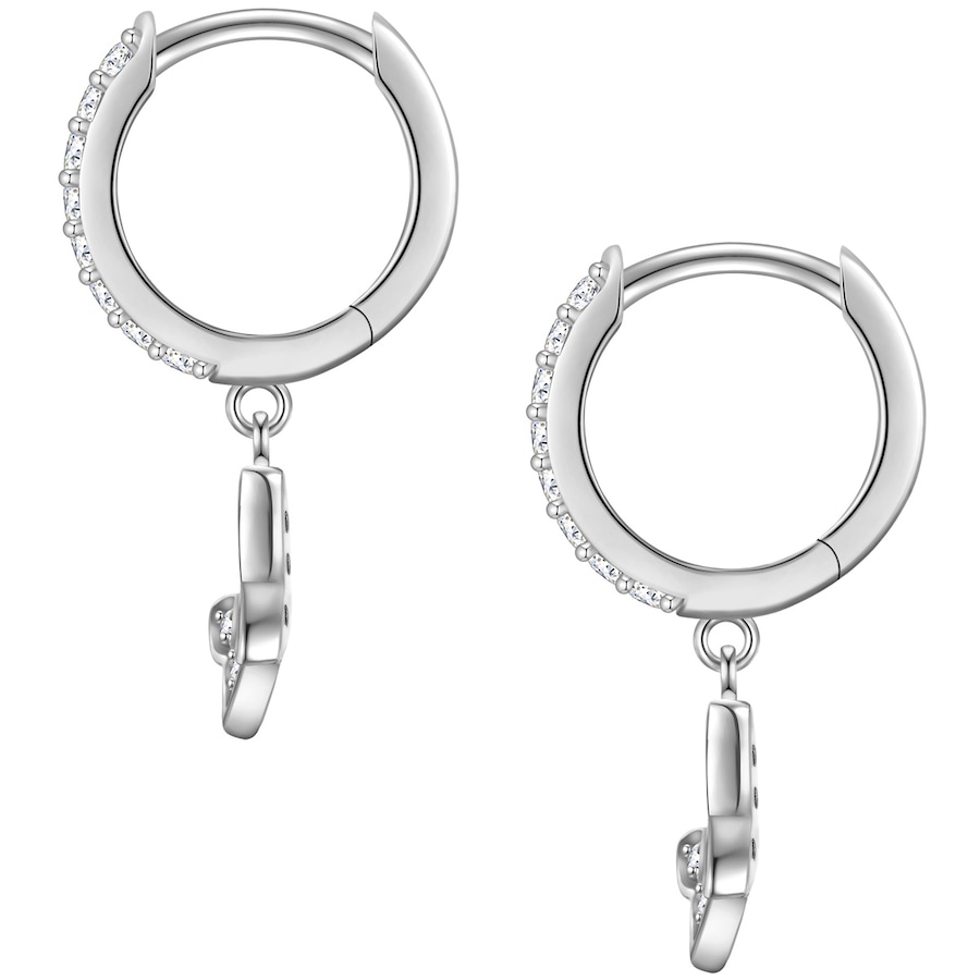 Glanzstücke München Creolen Schmetterling aus Sterling Silber in silber mit Zirkonia 24,7 mm Damen