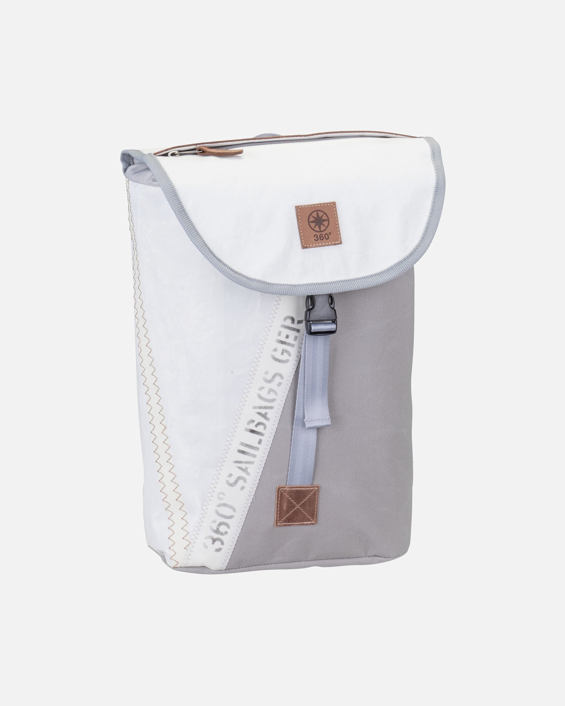 Rucksack für Unisex 360Grad Rucksack Landgang Mini Stencil-Weiß/Grau