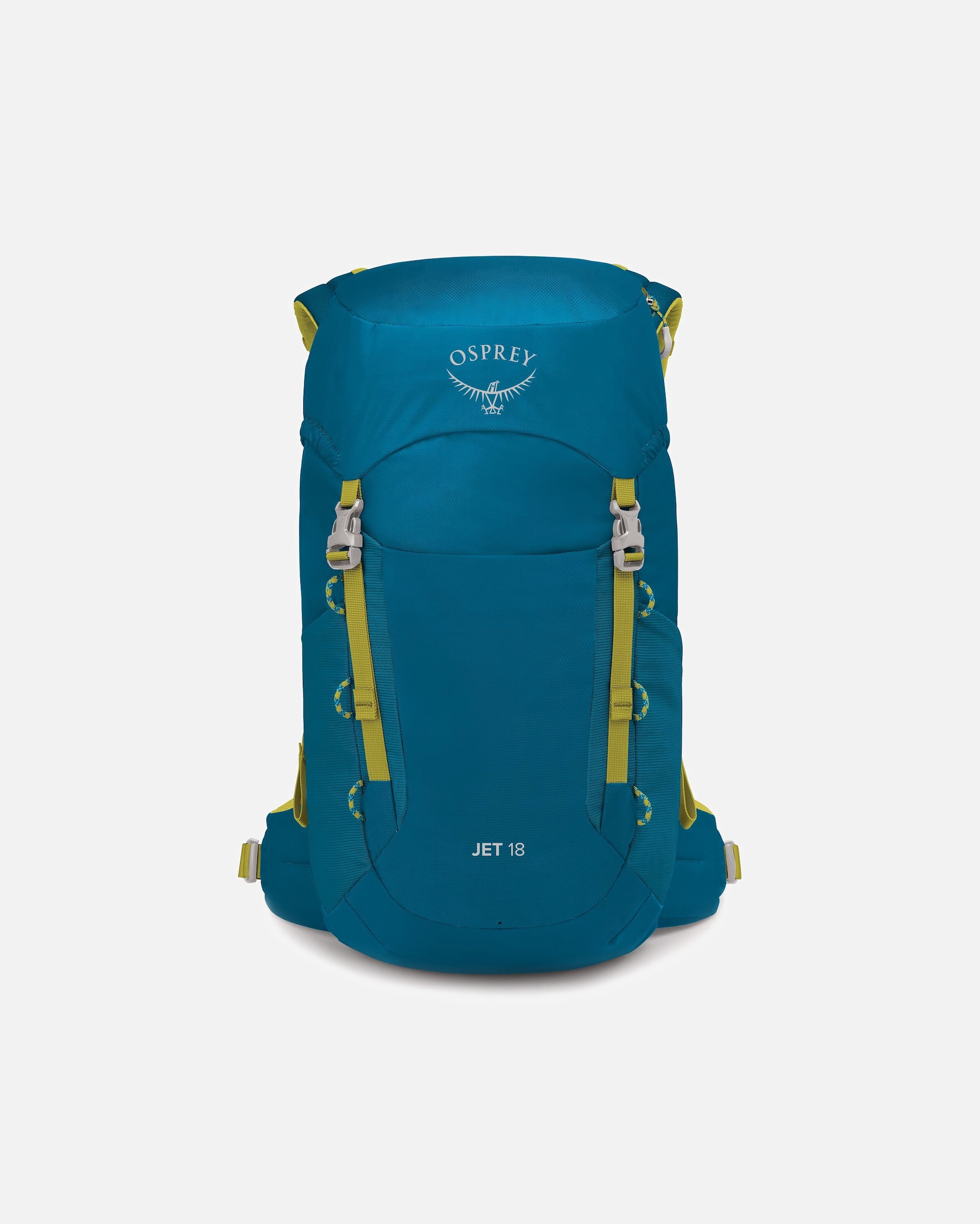 Rucksack für Unisex Osprey Jet Wanderrucksack blue spikemoss-lemongrass