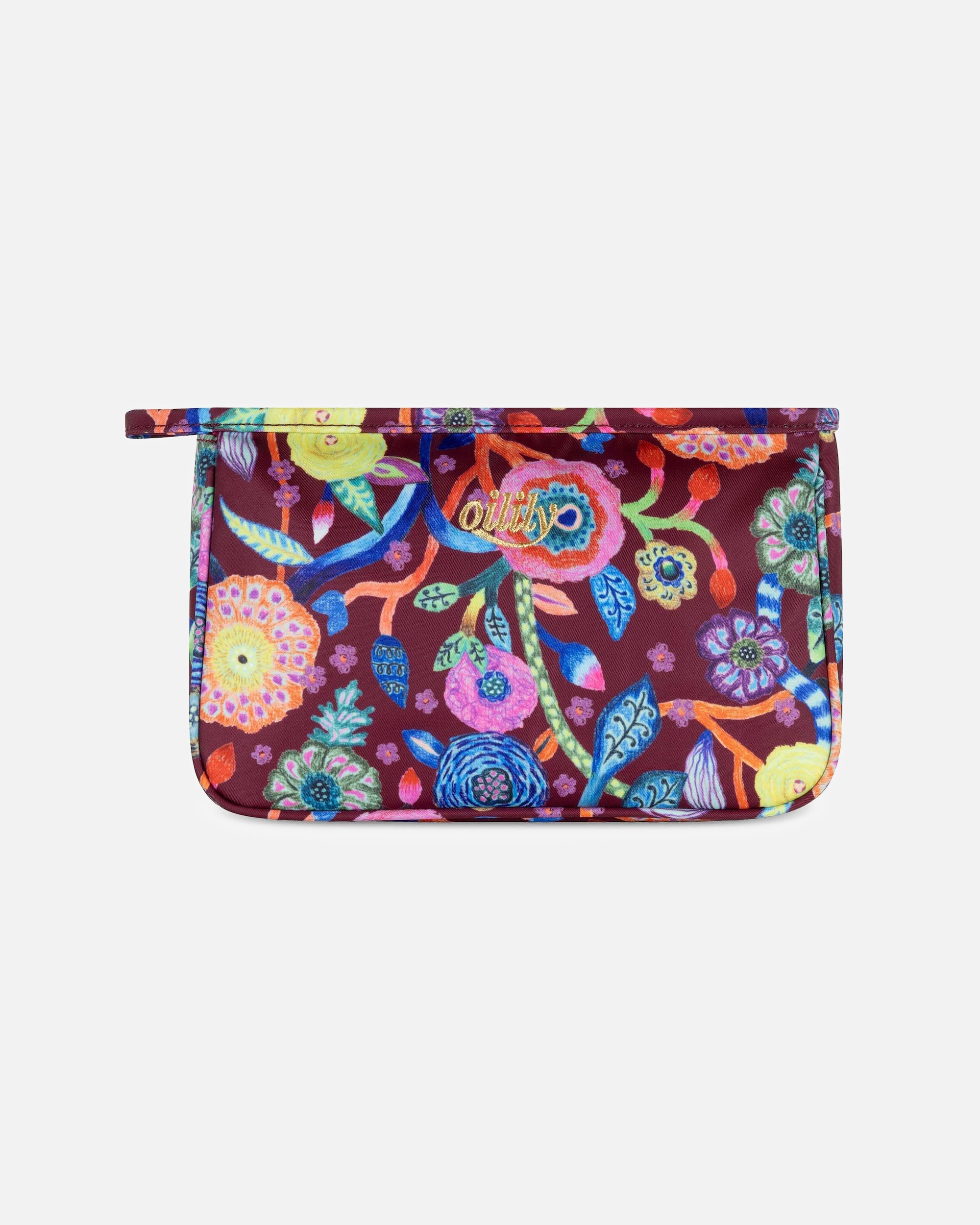 Kosmetiktasche für Weiblich Oilily Pieternella stripe Kosmetiktasche tawny port