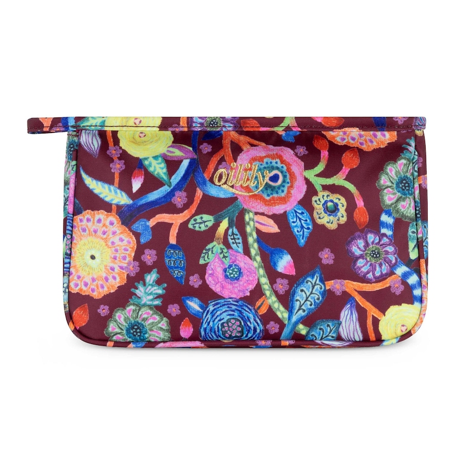 Oilily Pieternella stripe Kosmetiktasche tawny port Braun Damen