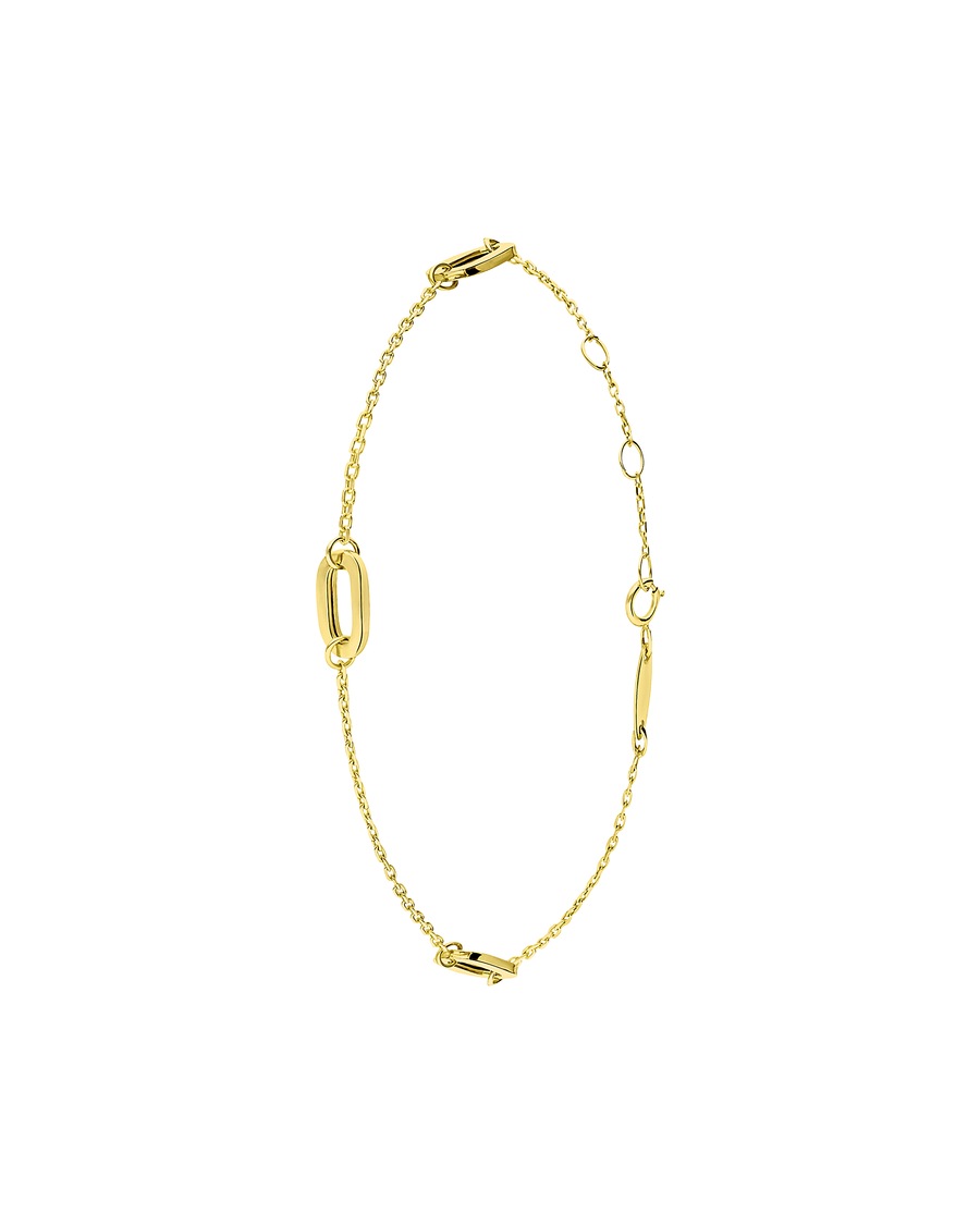 Lucardi Armband 585 Gold - Gelbgold legiert Damen