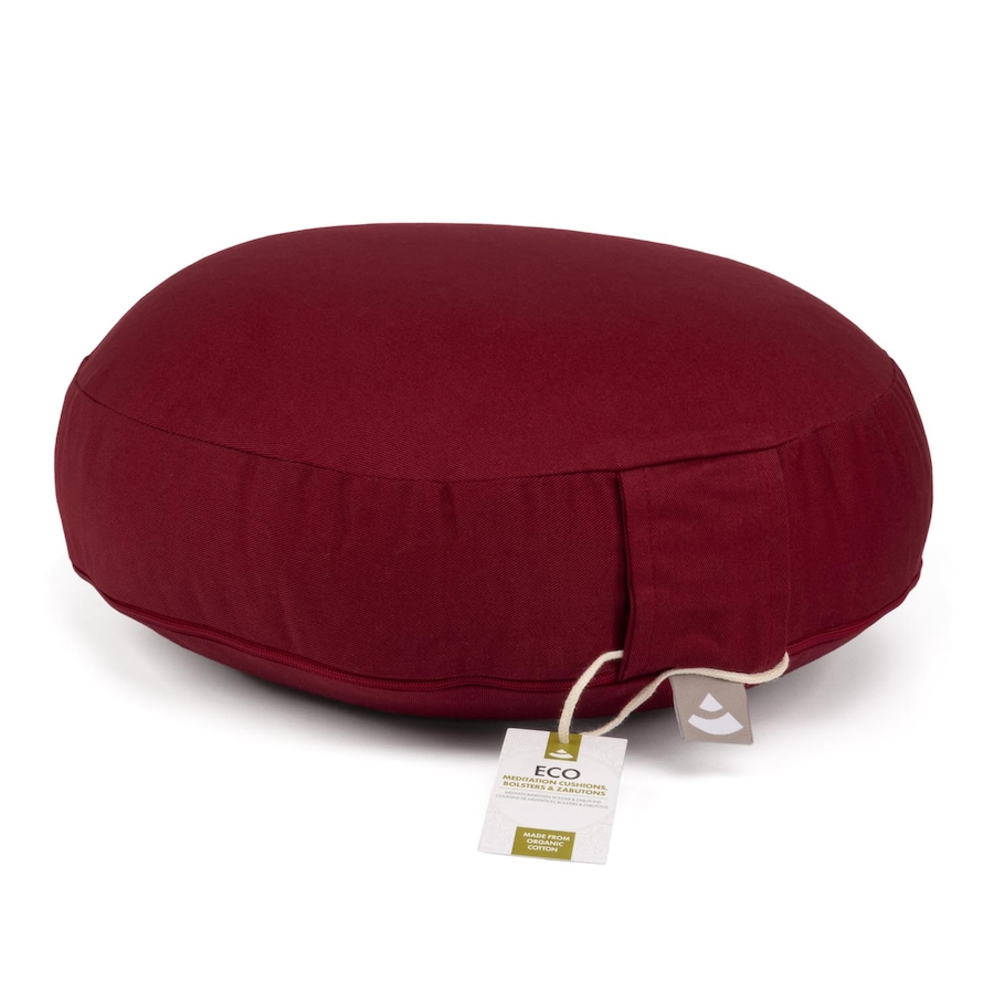 bodhi Meditationskissen RONDO ECO extra flach bordeaux