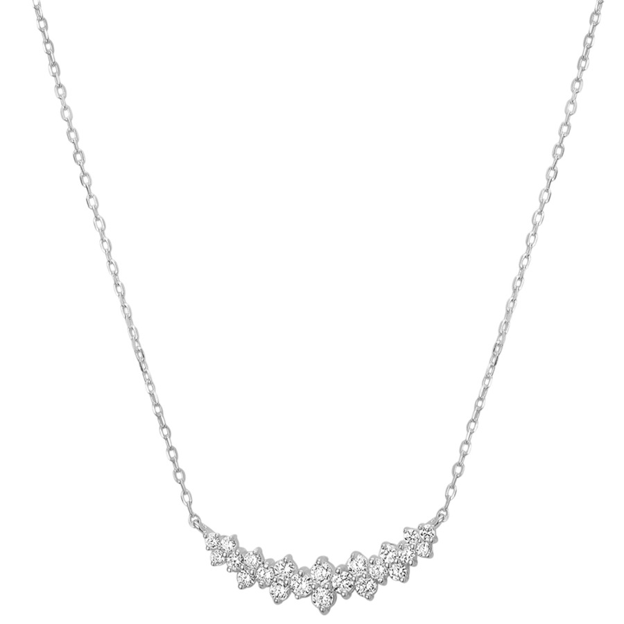 Lucardi Ketting 925 Zilver Silber - 48.0 Damen
