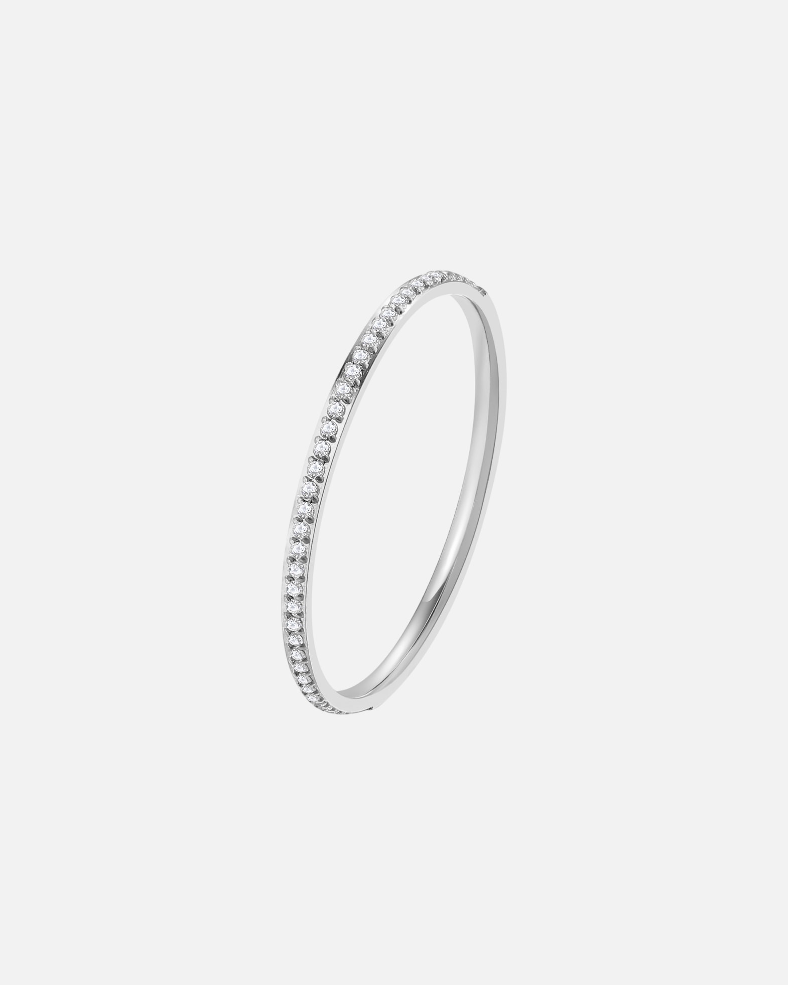 Ring für Weiblich Hey Happiness Default Brand Line Band Ring mit Zirkonia Edelstahl 49