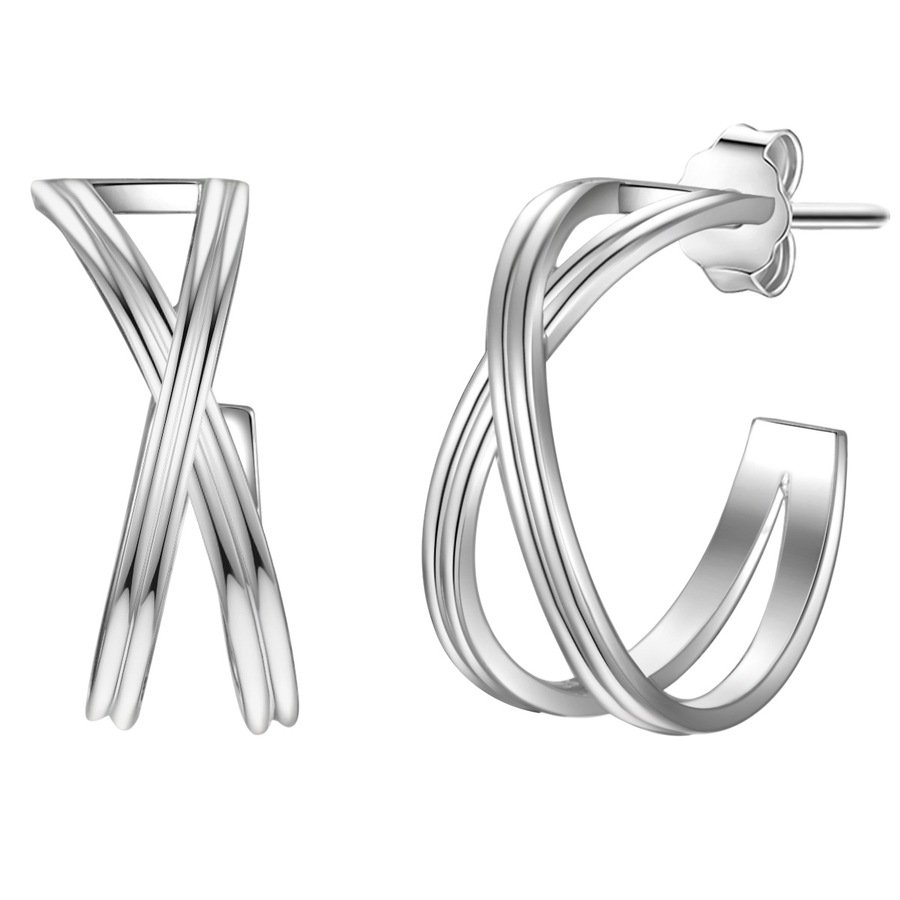 Glanzstücke München Ohrstecker Sterling Silber in 15,7 mm Damen