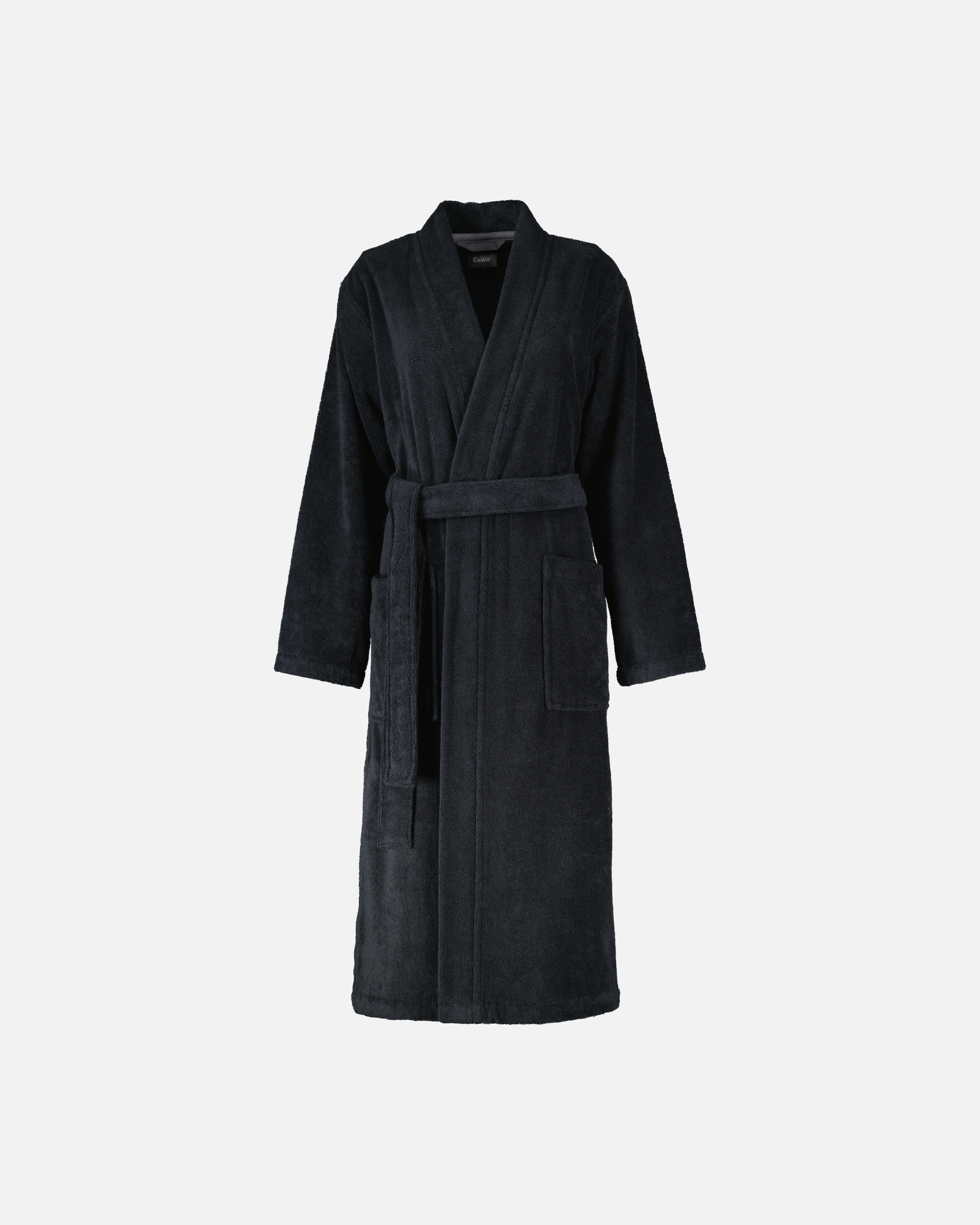 Bademantel für Weiblich Cawö Cawö Bademäntel Damen Kimono Luxury Basics Kimono 826 lava - 97 XL