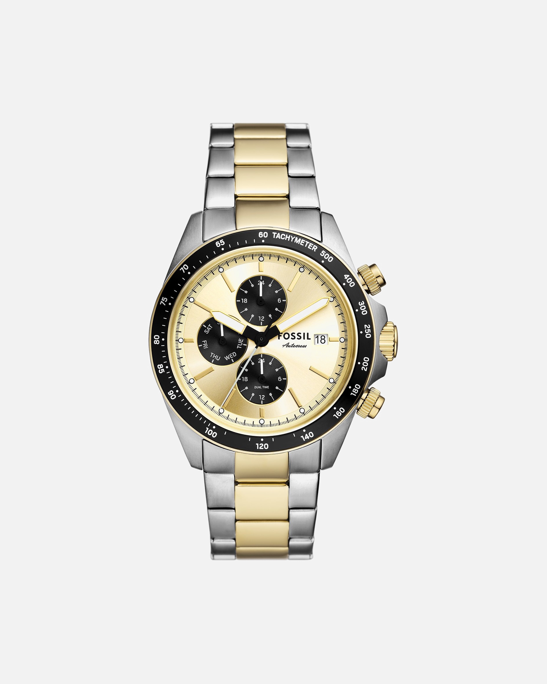 Uhr für Männlich Fossil Herrenuhr Edelstahl bicolor