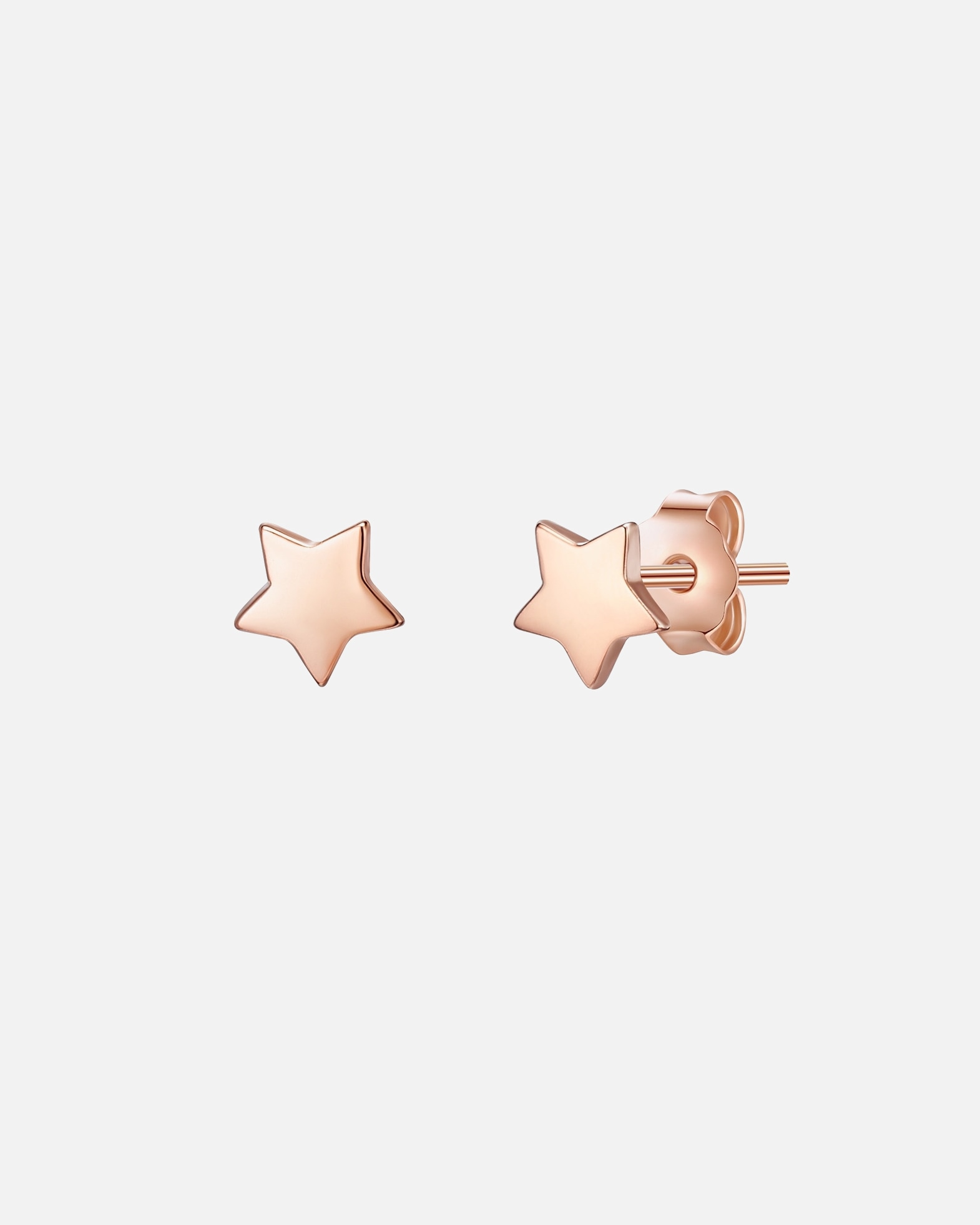 Ohrringe für Weiblich Glanzstücke München Ohrstecker Stern Sterling Silber in Gelbgold 4,9 mm