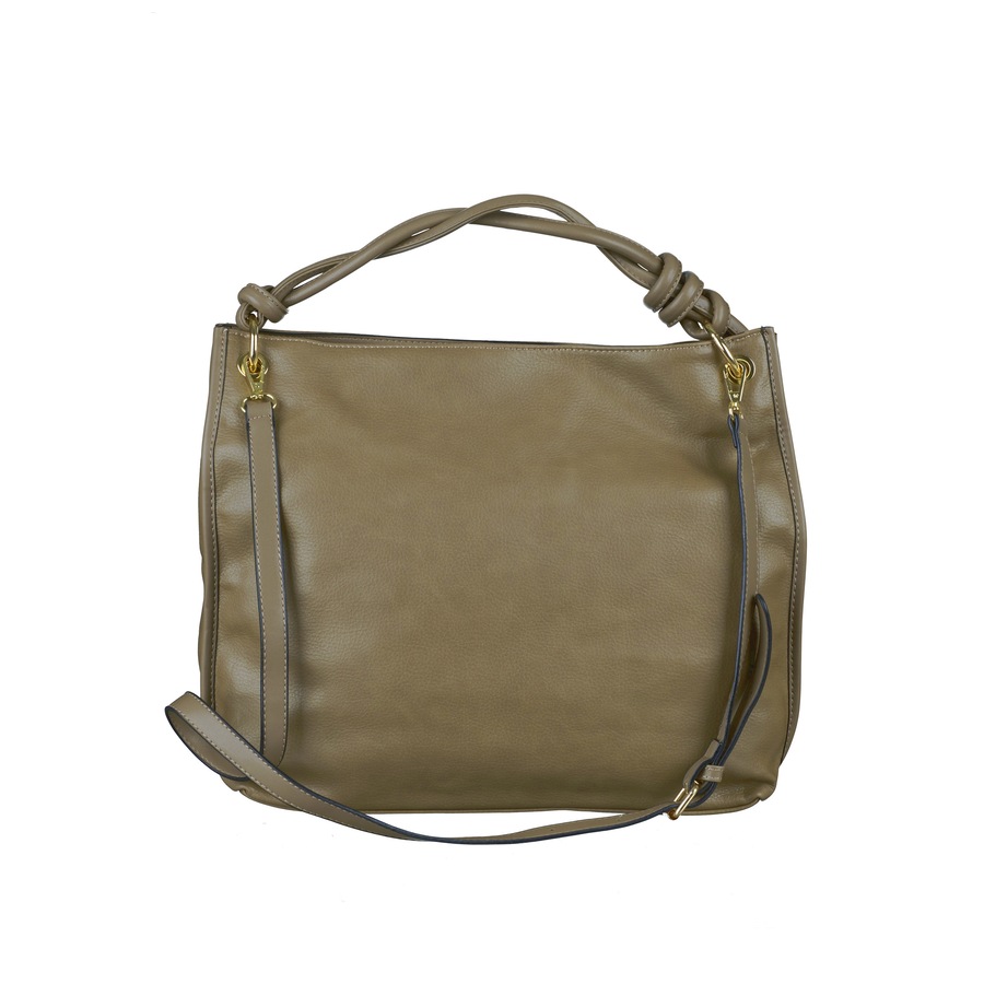 HARPA Handtasche Colorado mit geflochtenem Henkel braun