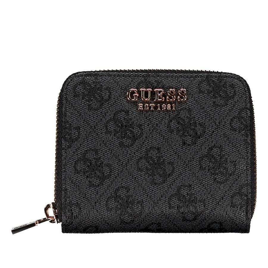 Guess Geldbörse Laurel II 4G-Logo Coal Schwarz Damen