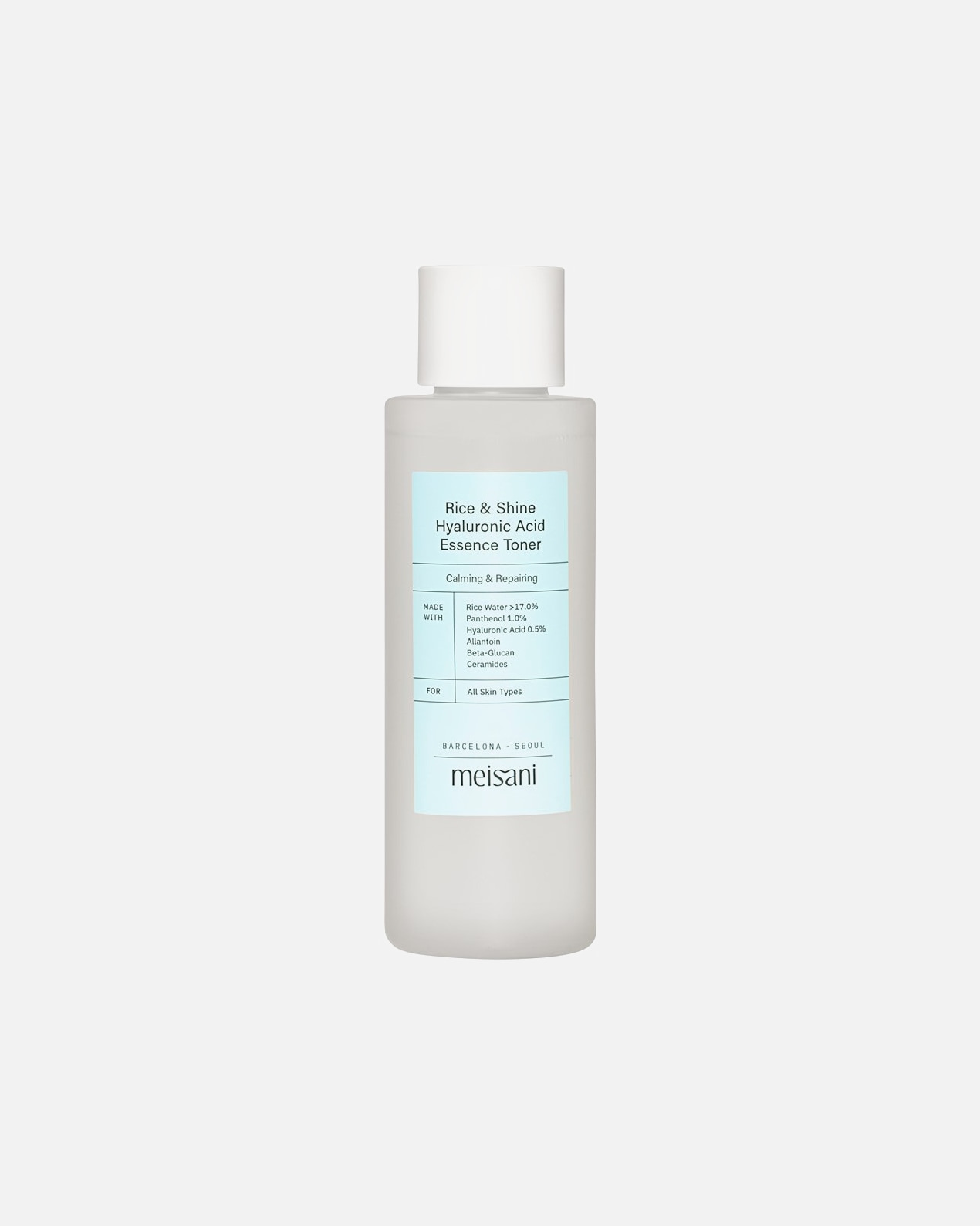 Gesichtswasser für Unisex Meisani Rice And Shine Hyaluronic Acid Essence Toner 150 ml