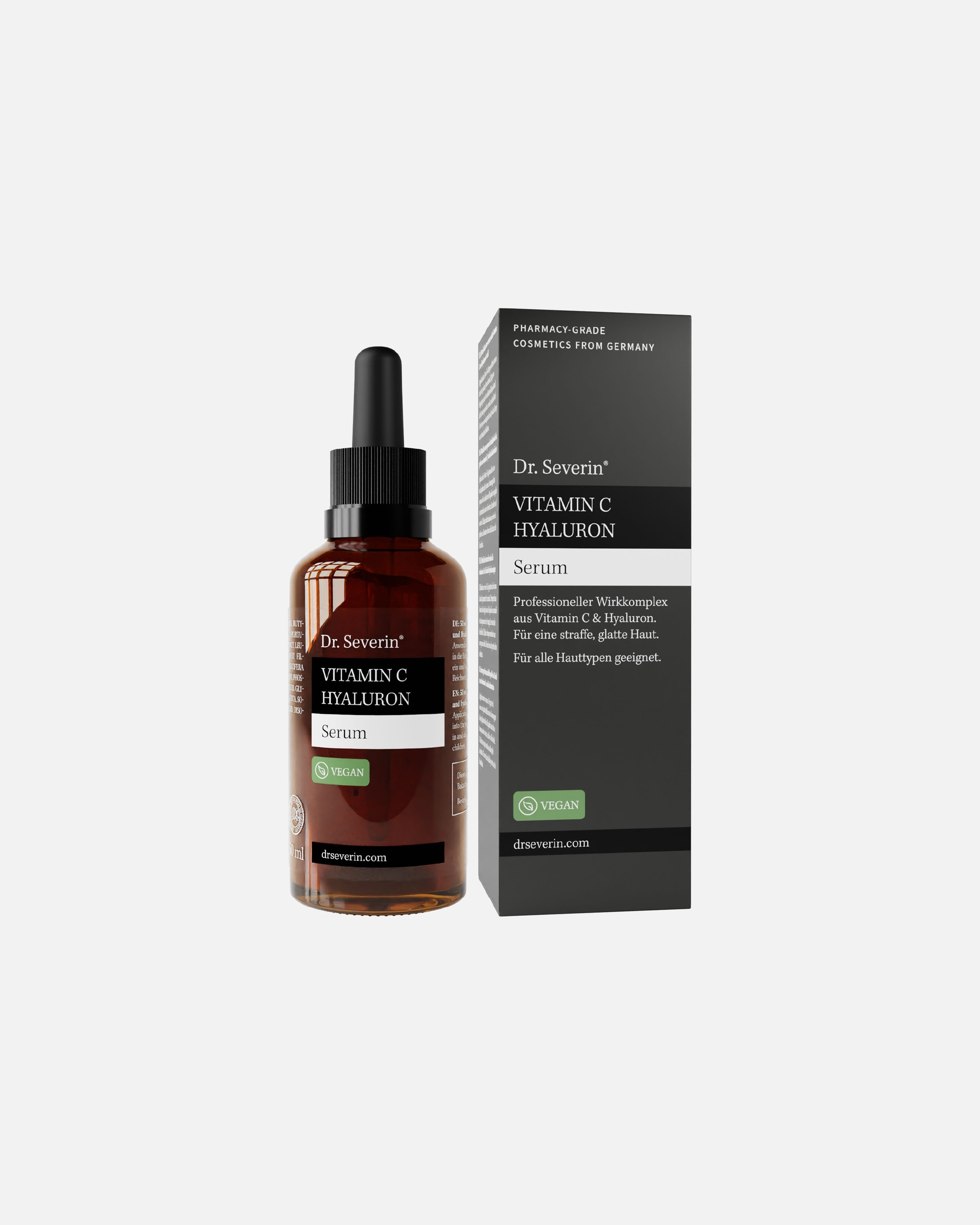 Hyaluronsäure Serum für Unisex Dr. Severin Default Brand Line Vitamin C Hyaluron Serum mit hochwirksamer Feuchtigkeitsformel orange