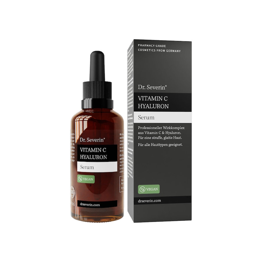 Dr. Severin Vitamin C Hyaluron Serum mit hochwirksamer Feuchtigkeitsformel orange 50 ml