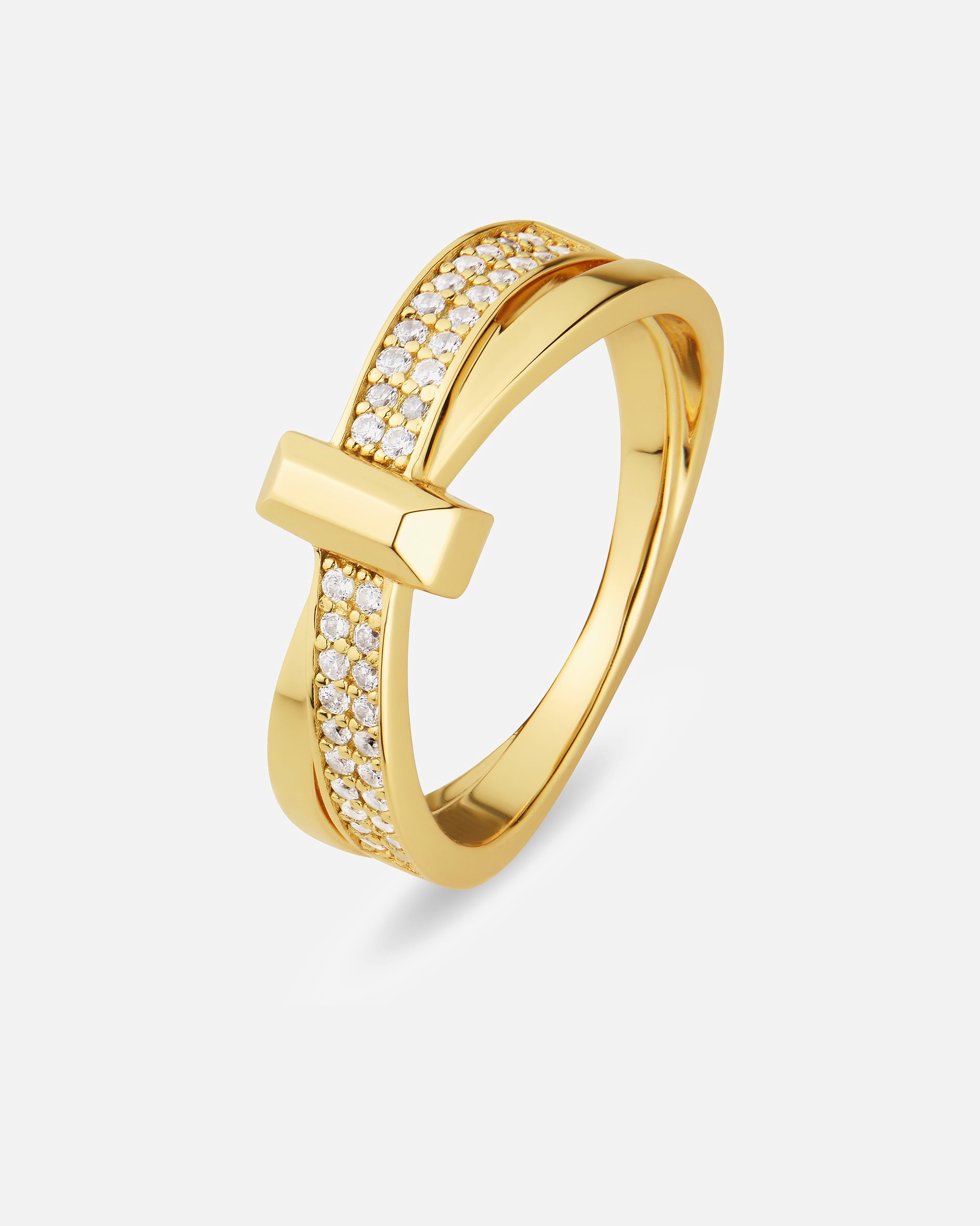 Ring für Weiblich Jette Damenring 925er Silber, recycelt 63
