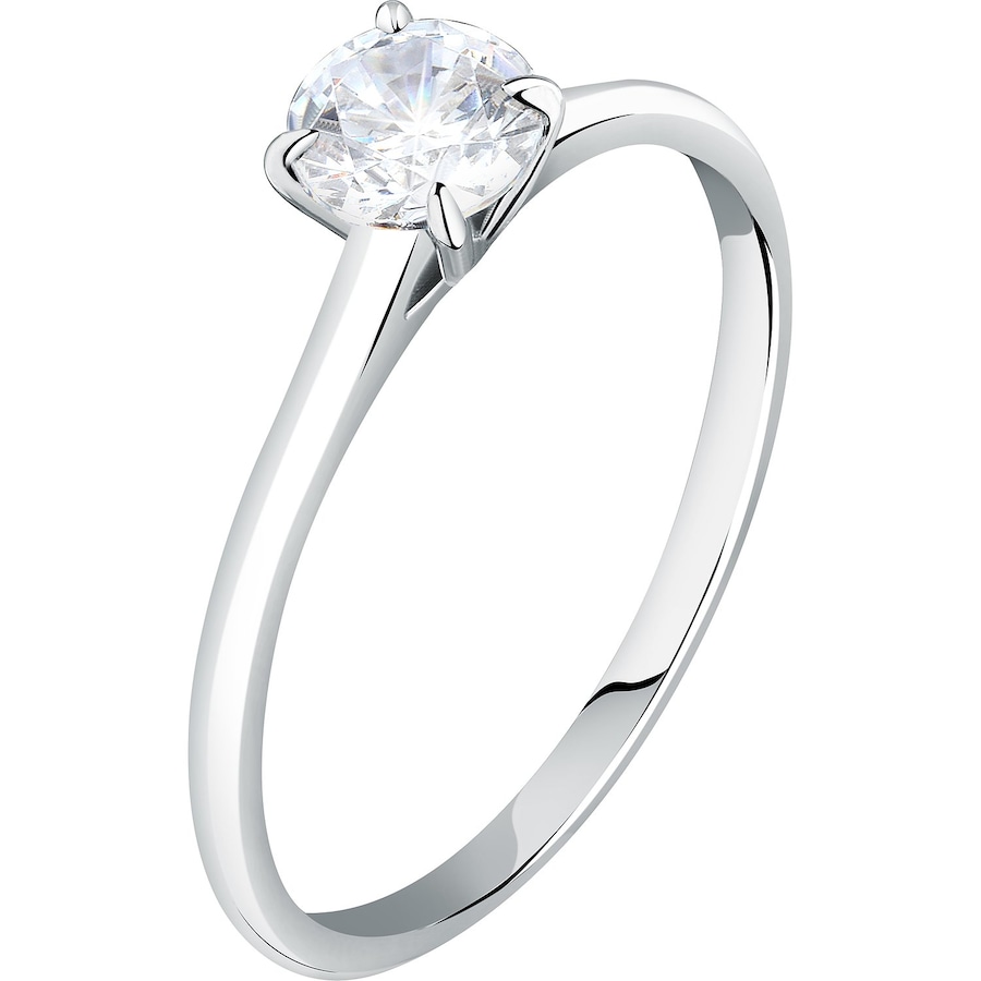 Live Diamond Damenring 375er Weißgold, recycelt 56 Damen