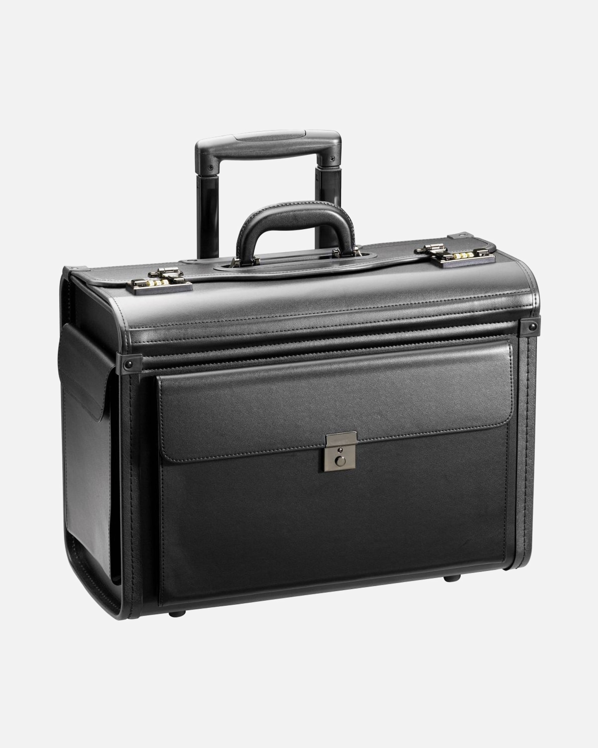 Trolley für Unisex d & n Business & Travel 2-Rollen Pilotentrolley 48 cm schwarz