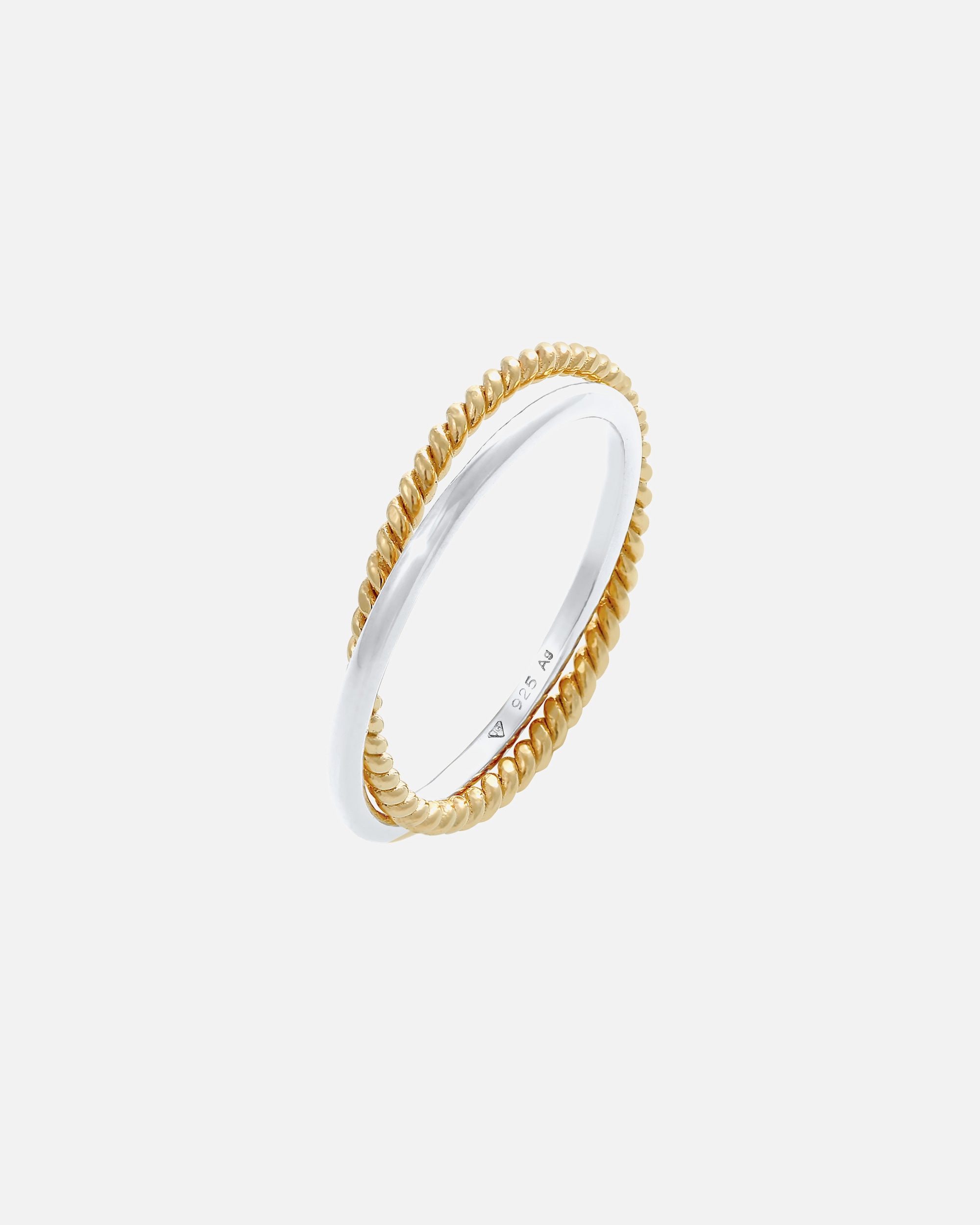 Ring für Weiblich Elli Wickelring Klassik Fein Gedreht 925 Silber 50