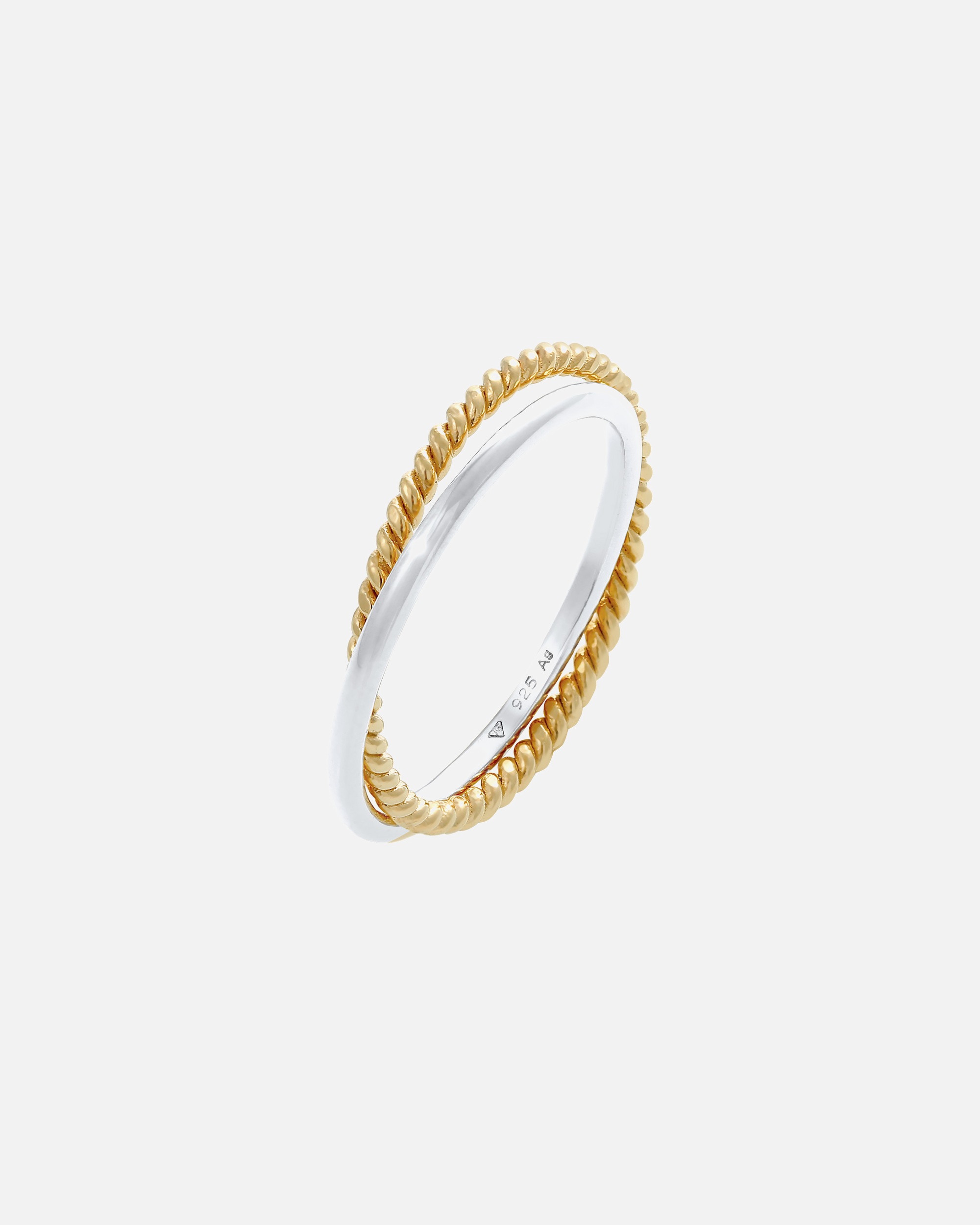 Ring für Weiblich Elli Wickelring Klassik Fein Gedreht 925 Silber 62