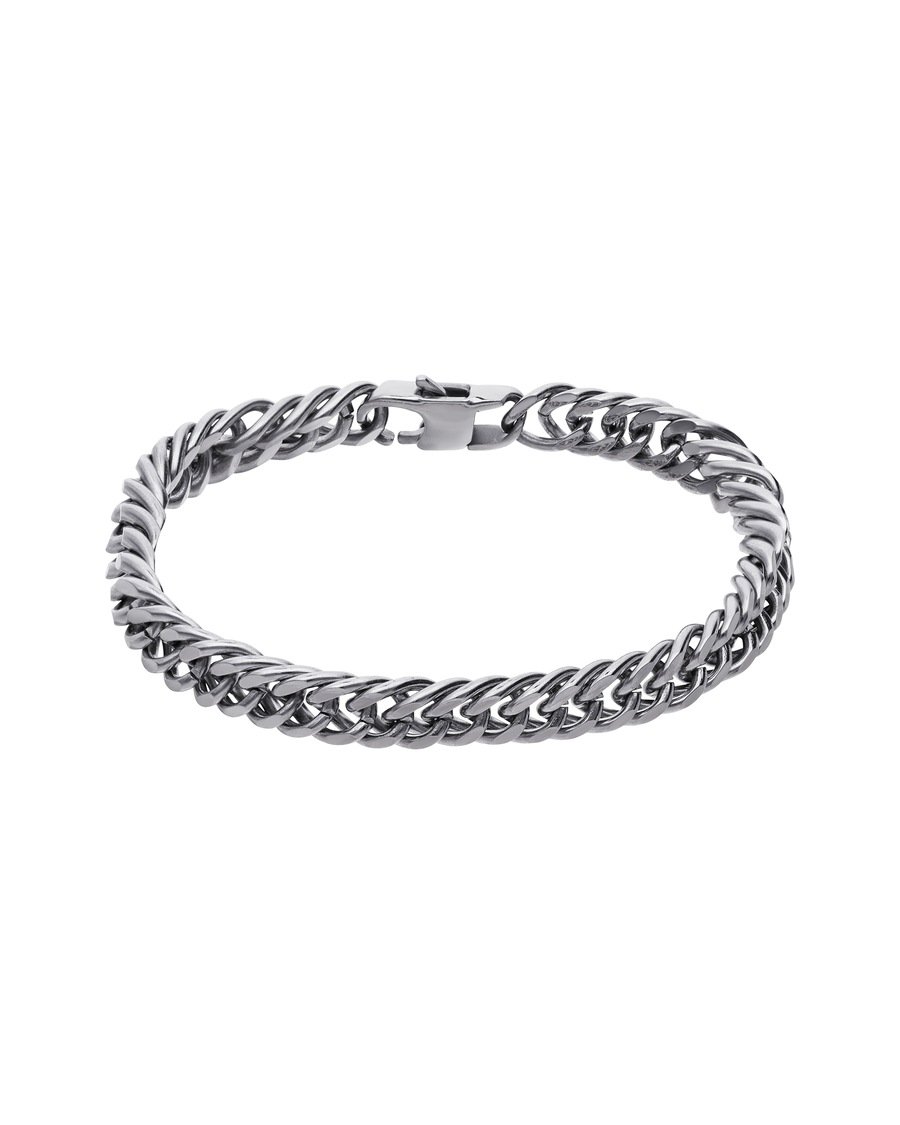 Lucardi Armband Stahl silbern 21.0mm Damen