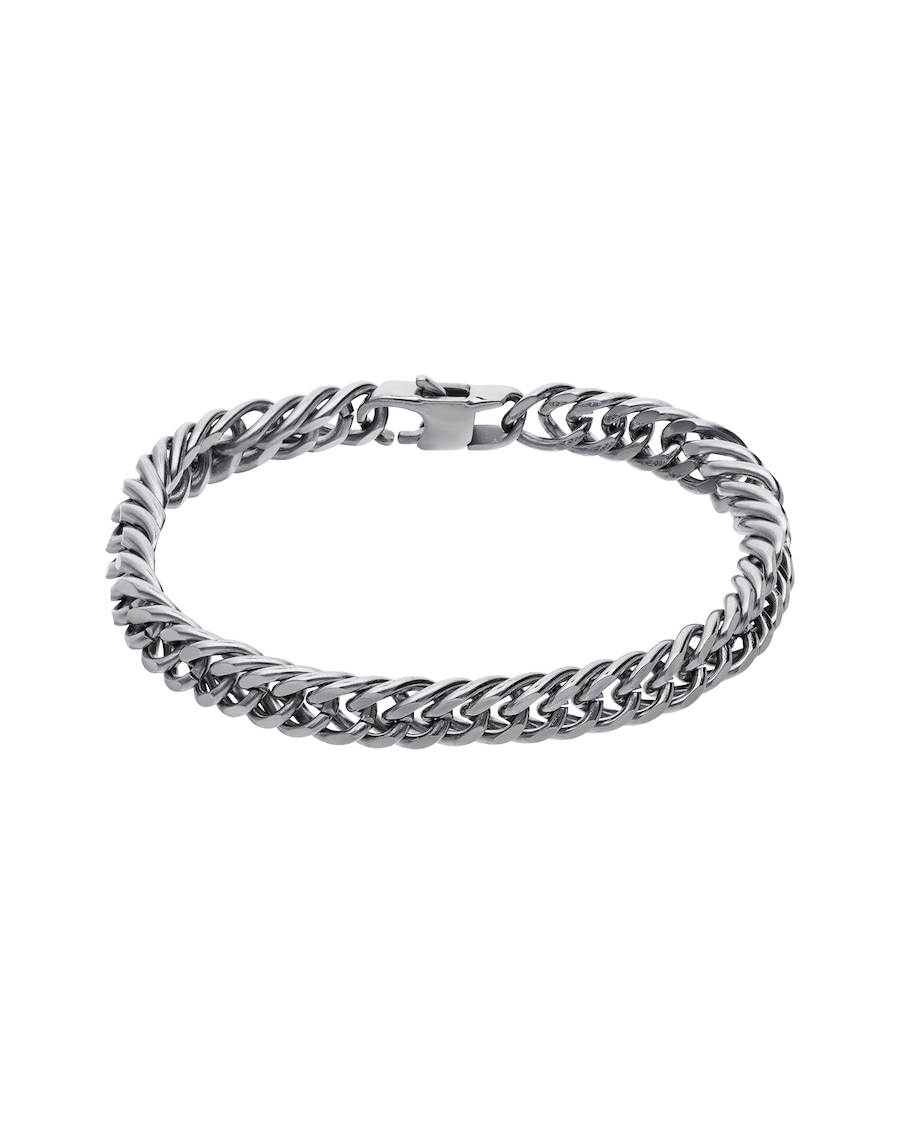 Lucardi Armband Stahl silbern 19.0mm Damen