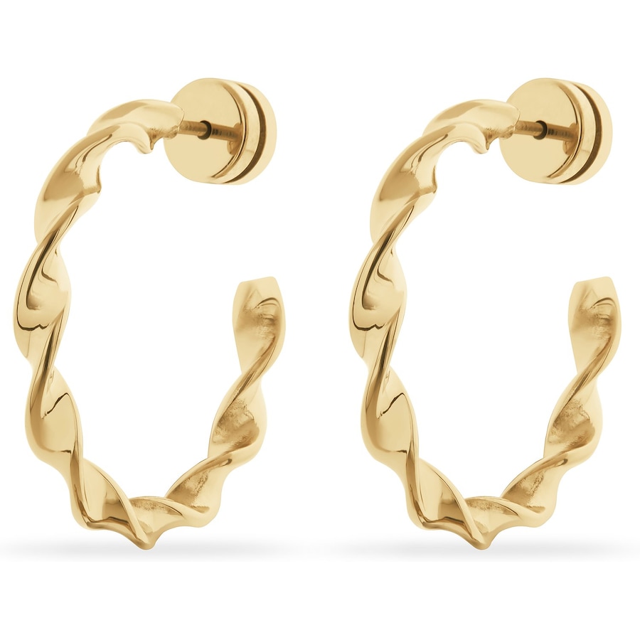 FAVS Creolen Edelstahl gelbgold Damen