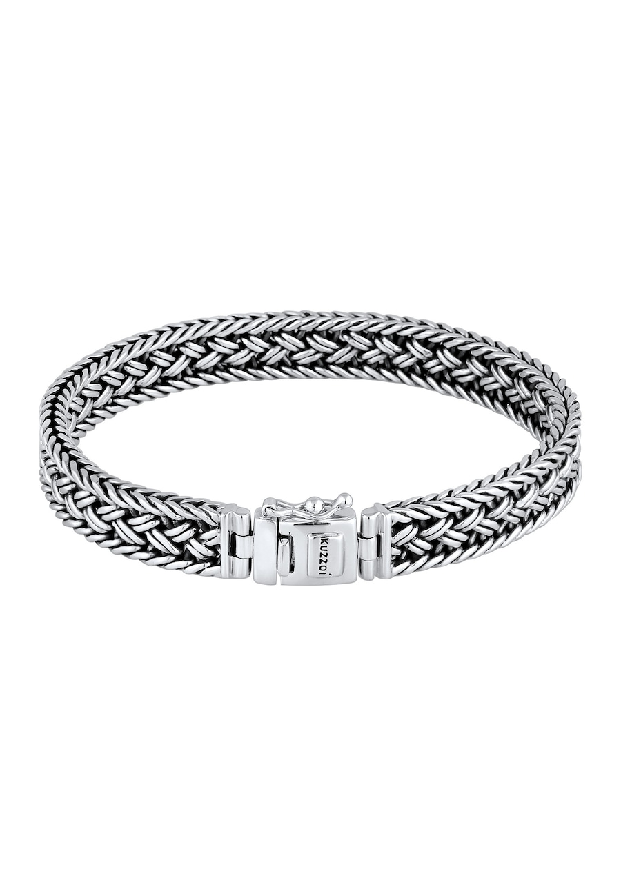 KUZZOI Unisex Königskette Kastenverschluss 925 Silber 17 Herren