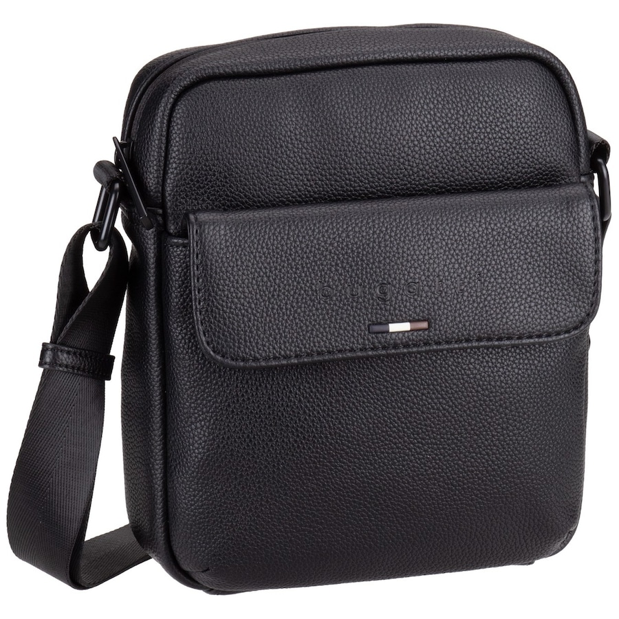 Bugatti Umhängetasche Rico Shoulderbag Small Black Schwarz Herren