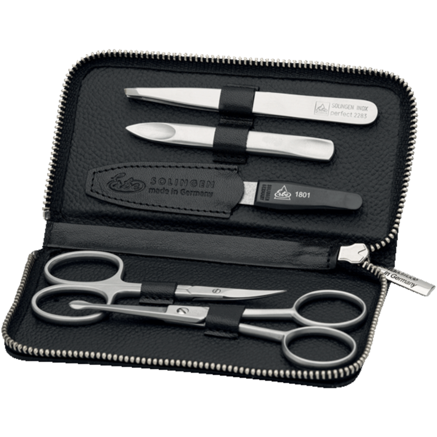 ERBE Reißverschluss-Etui Black Mamba, inox Schwarz