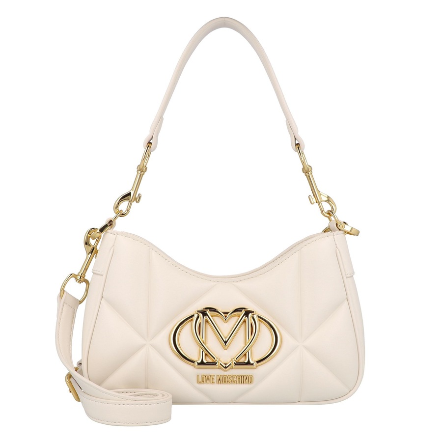 Love Moschino Handtasche Embossed Q ivory Weiss Damen