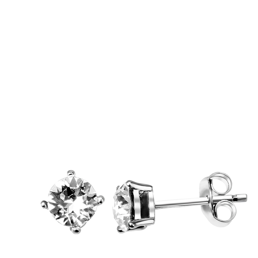 Lucardi Ohrringe 925 Silber Weiß Damen