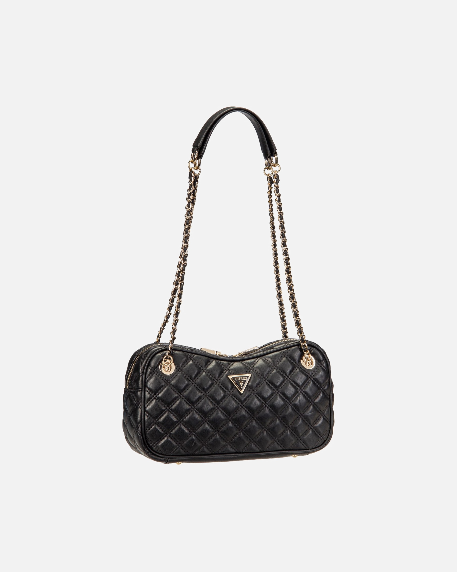 Umhängetasche für Weiblich Guess Handtasche Giully II Shoulder Satchel Black