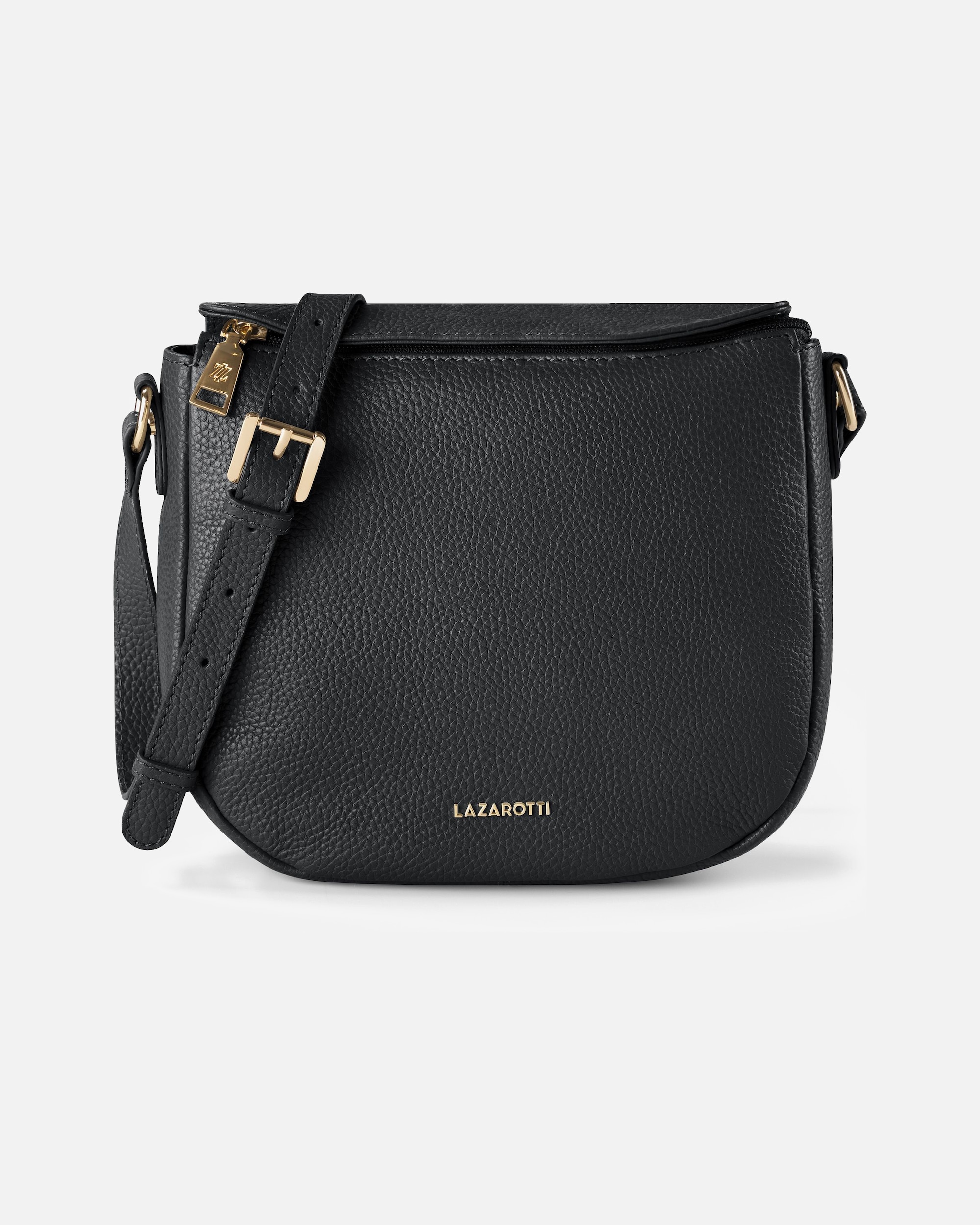 Tasche für Weiblich Lazarotti Bologna Leather Umhängetasche black