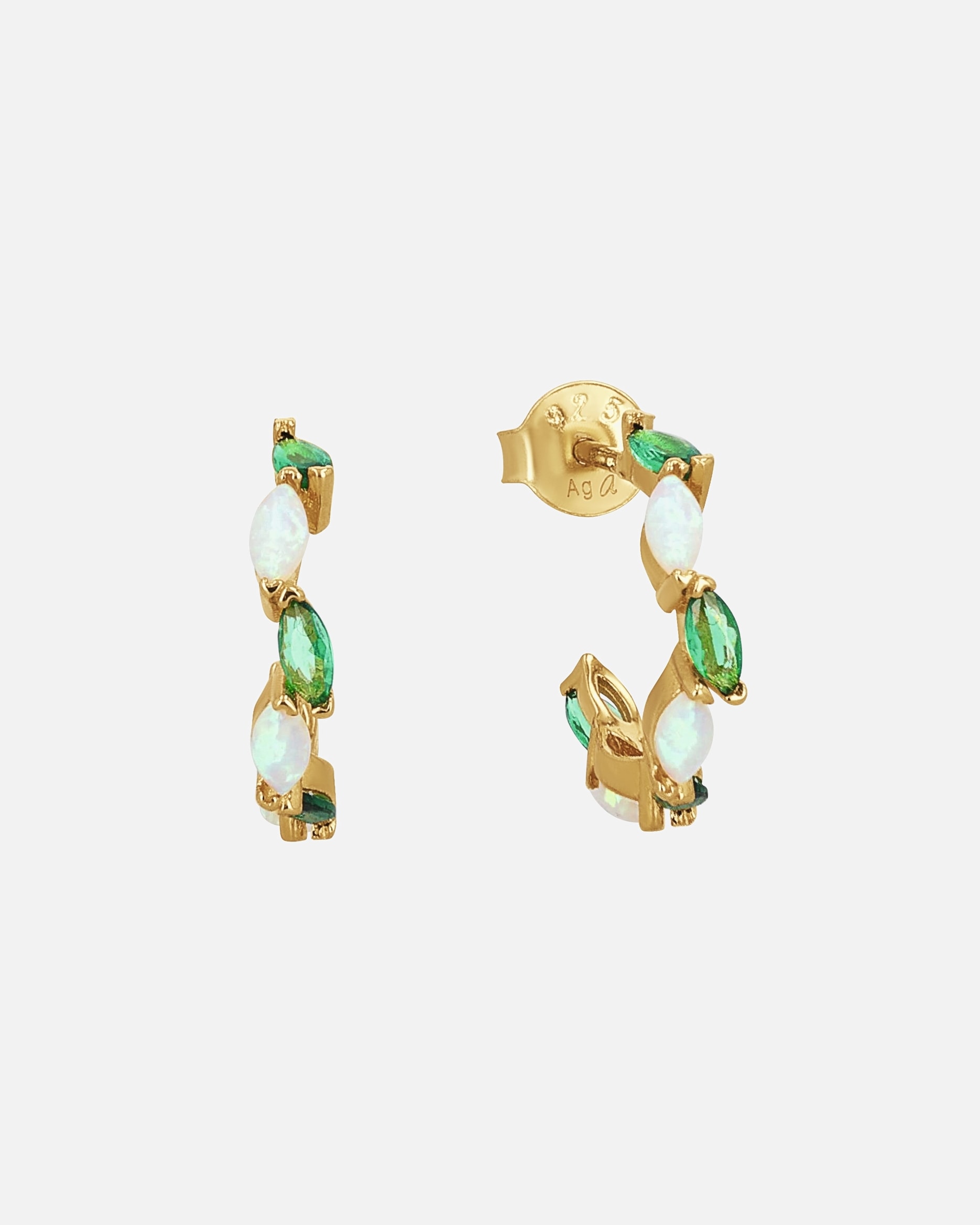 Creolen für Weiblich amor Creolen Grün